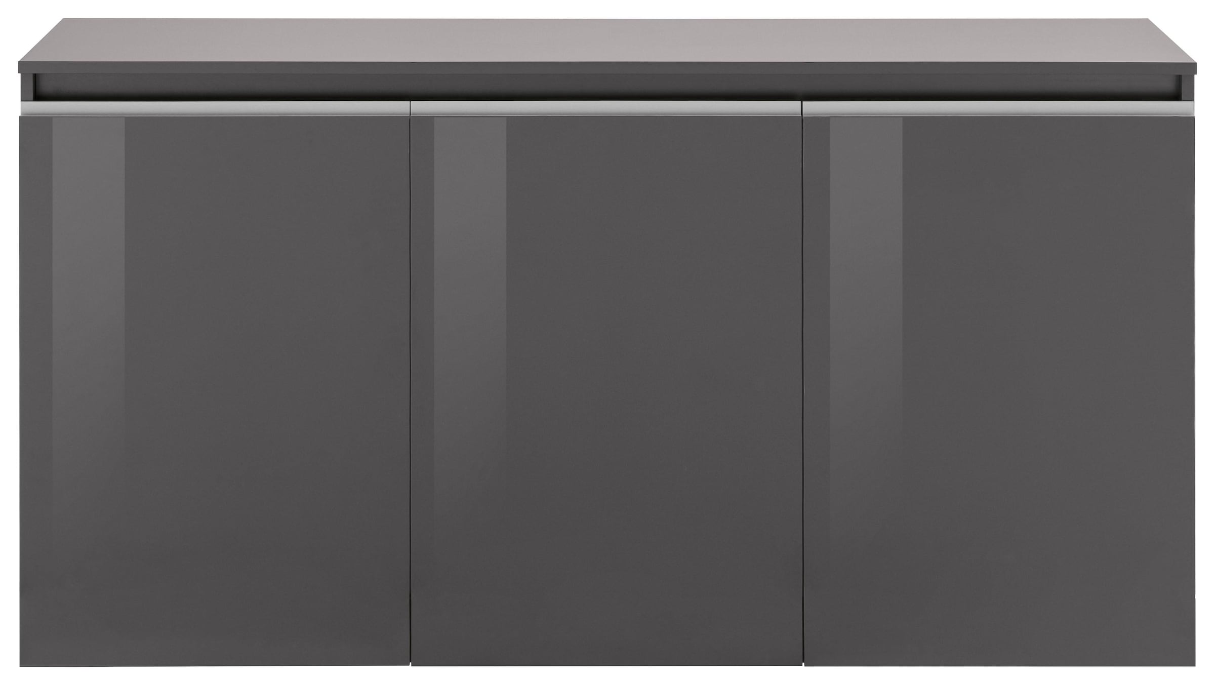 INOSIGN Kommode »Magic, Kommode, Schrank, Sideboard, Kredenz«, mit 3 Türen, Komplett Hochglanz lackiert, (B/T/H) 150x40x81 cm