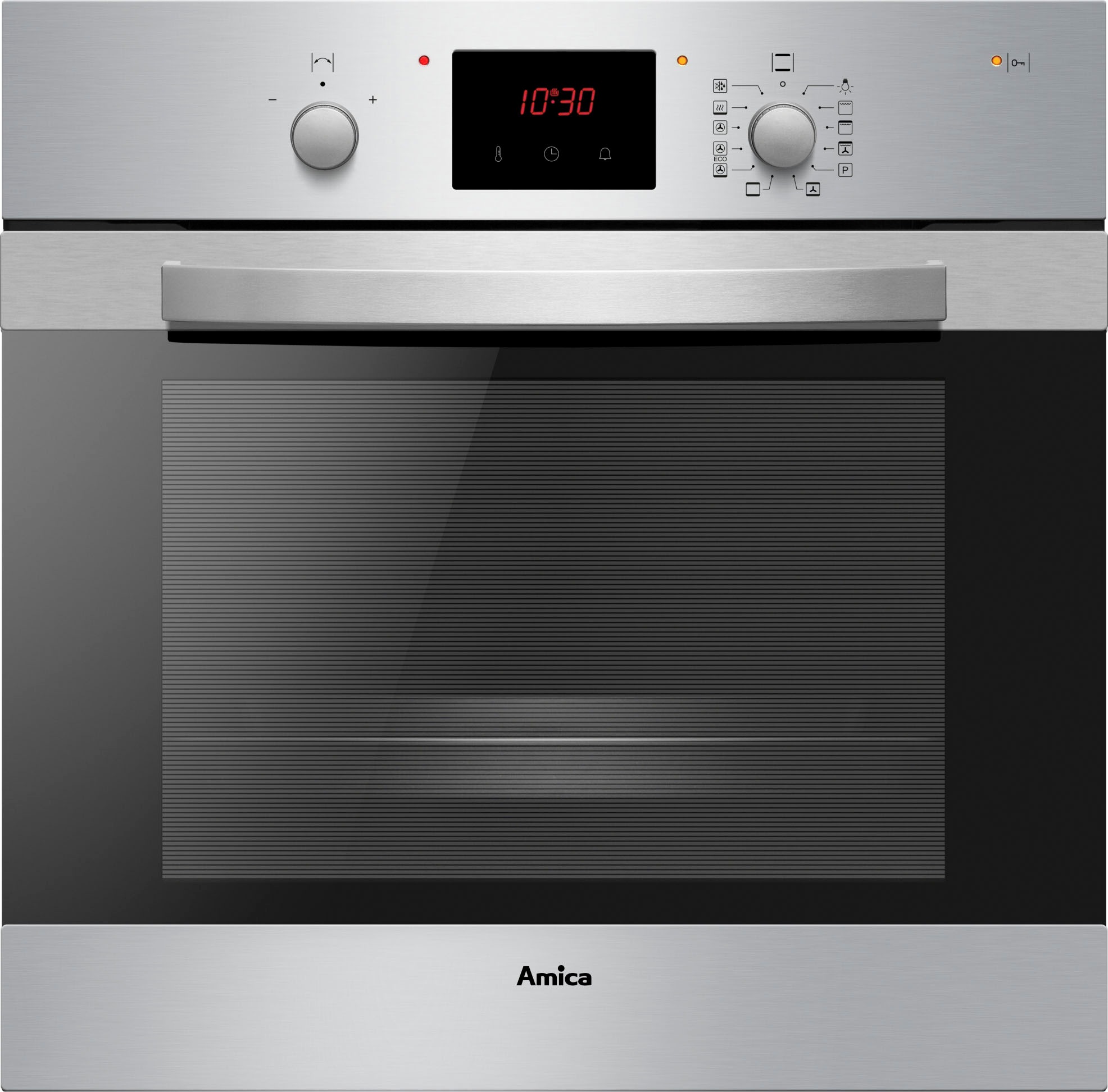 Amica Backofen  »10223.3eEHiTsrPrDJX EBP 13624 E«, mit Teleskopauszug nachrüstbar, Pyrolyse-Selbstreinigung