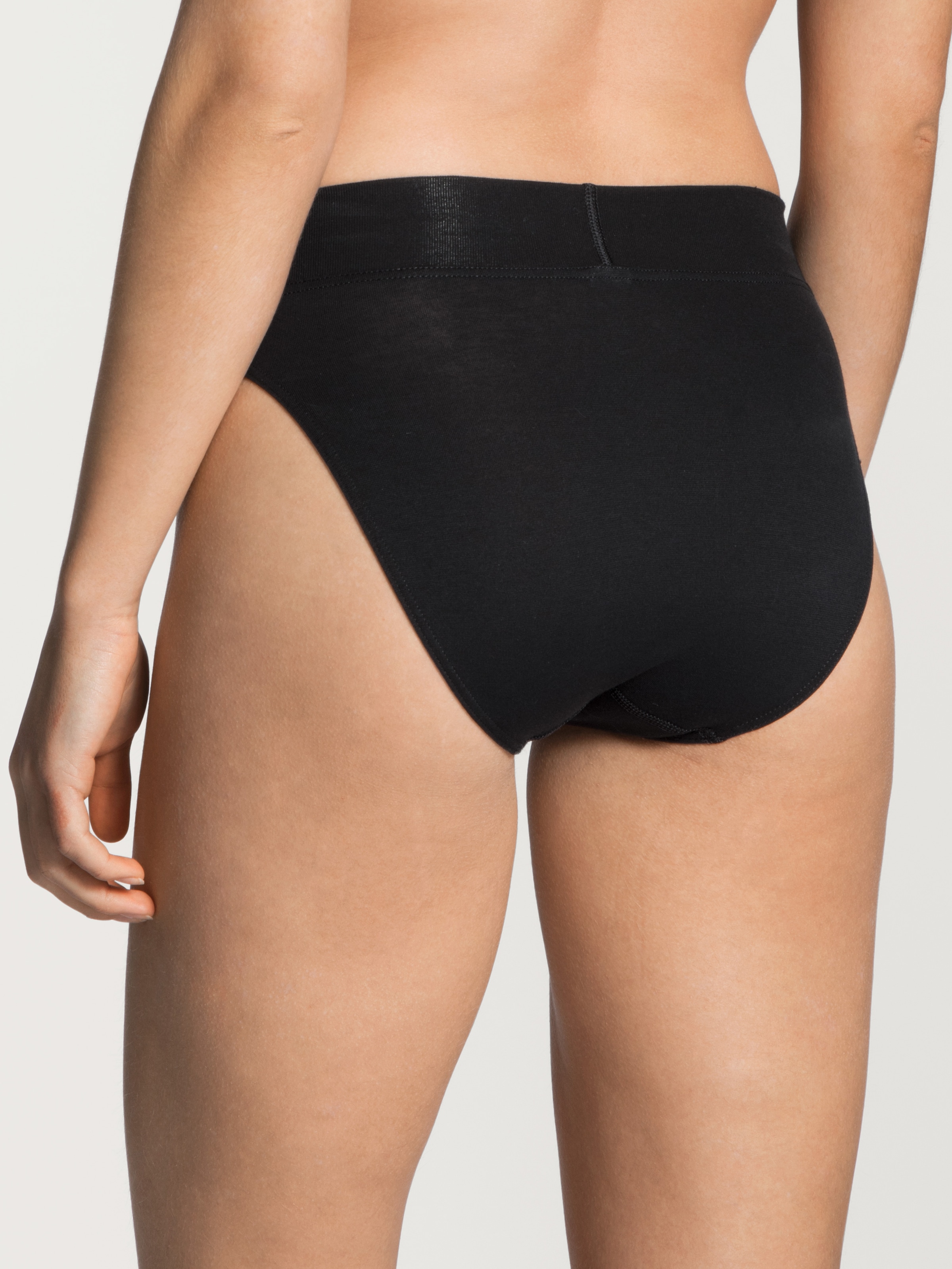 CALIDA High-Waist-Slip »Elastic Duopack« 2er Pack,  breiter Softbund, elastisch, atmungsaktiv, weich
