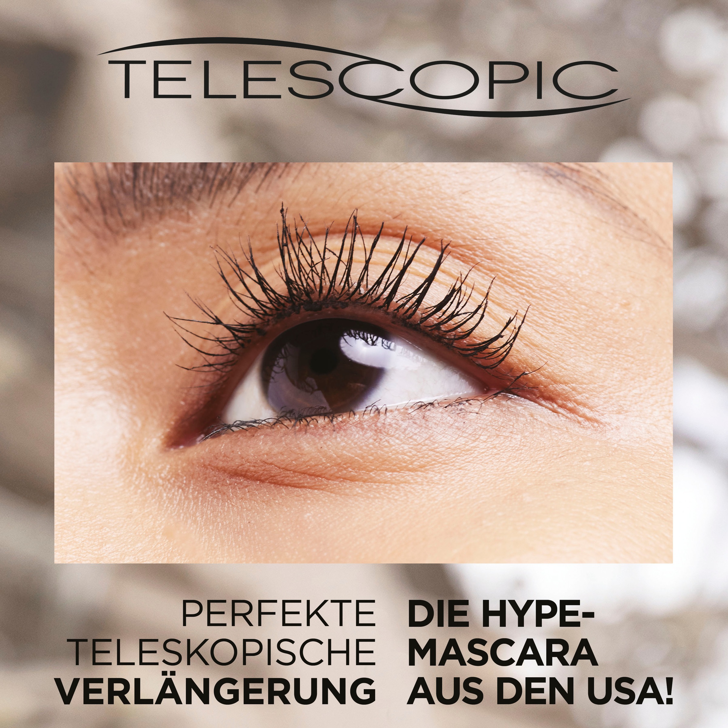 L'ORÉAL PARIS Mascara »False Lash Telescopic Gold Mascara«, mit flexibler Bürste