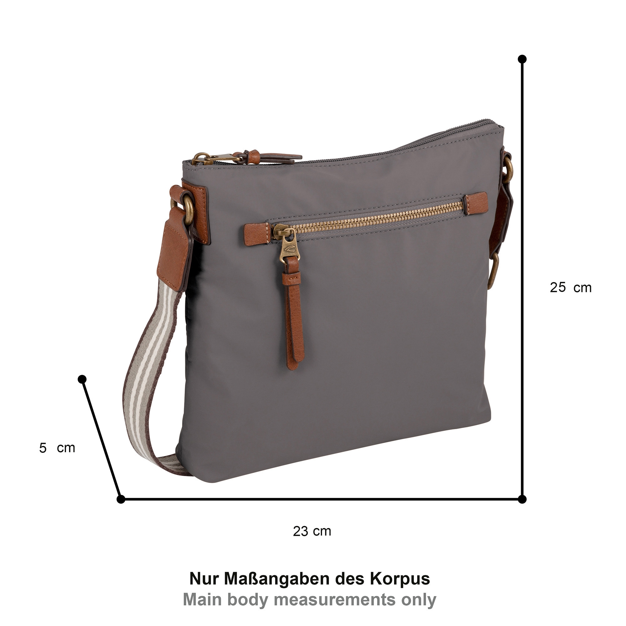 Camel Active BARI Cross Bag L Dunkelgrau