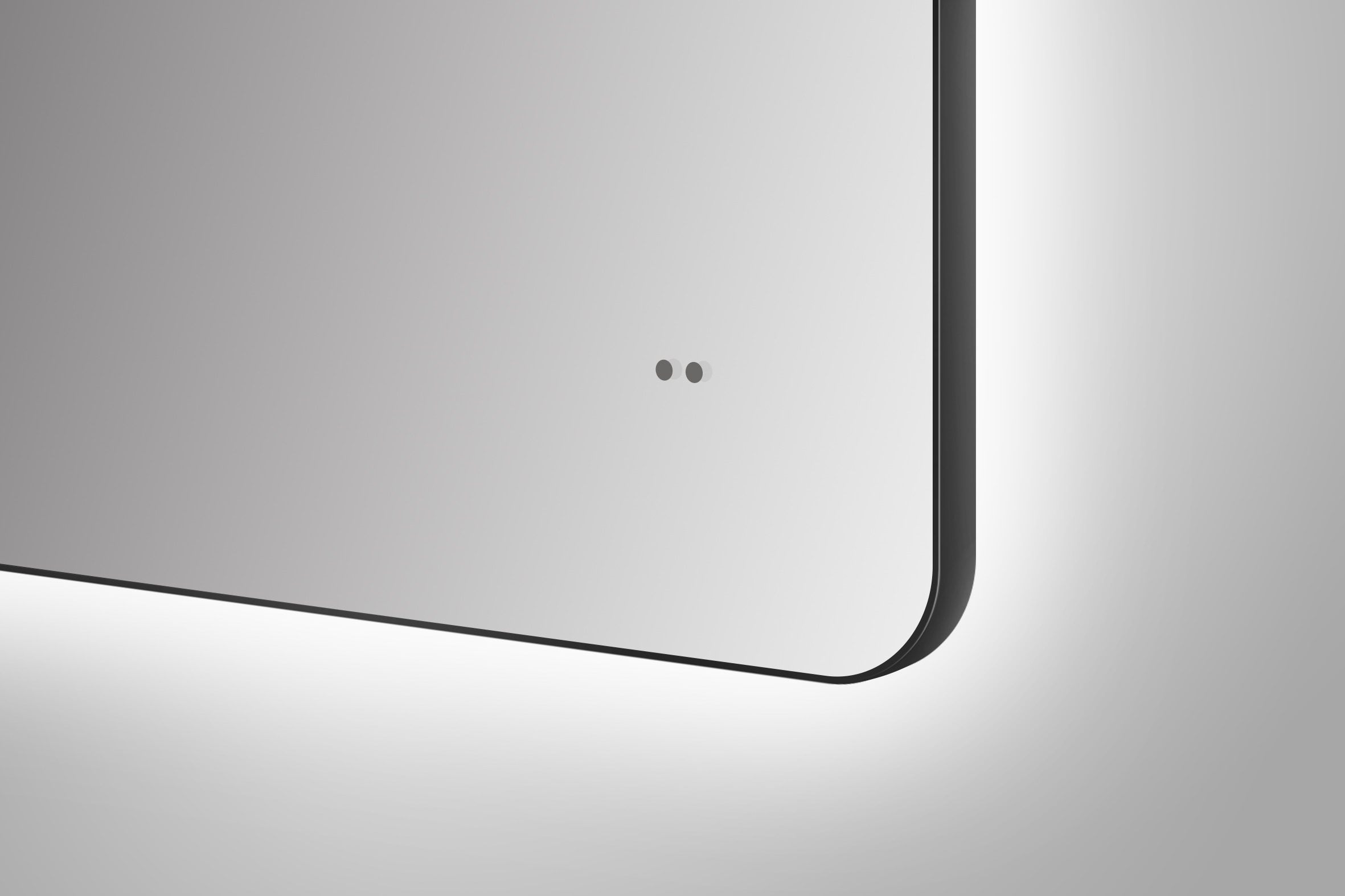Talos Spiegel »TALOS TREVISO«, Hand Wave Sensor, in matt schwarz 120x70 cm