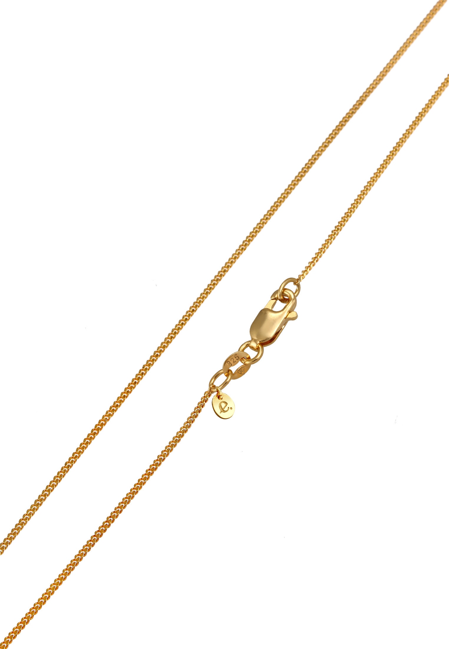 Elli Premium Silberkette »Halskette Morganite Pfirsich Diamantschliff 925 Sterling Silber«