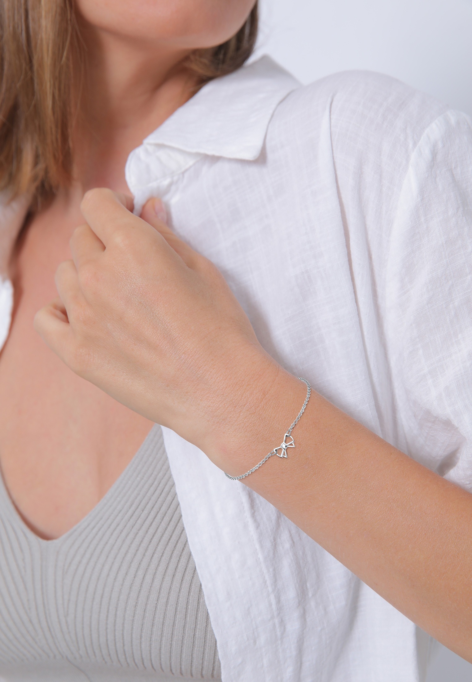 Elli Armkette »Armband Schleife 925 Sterling Silber«