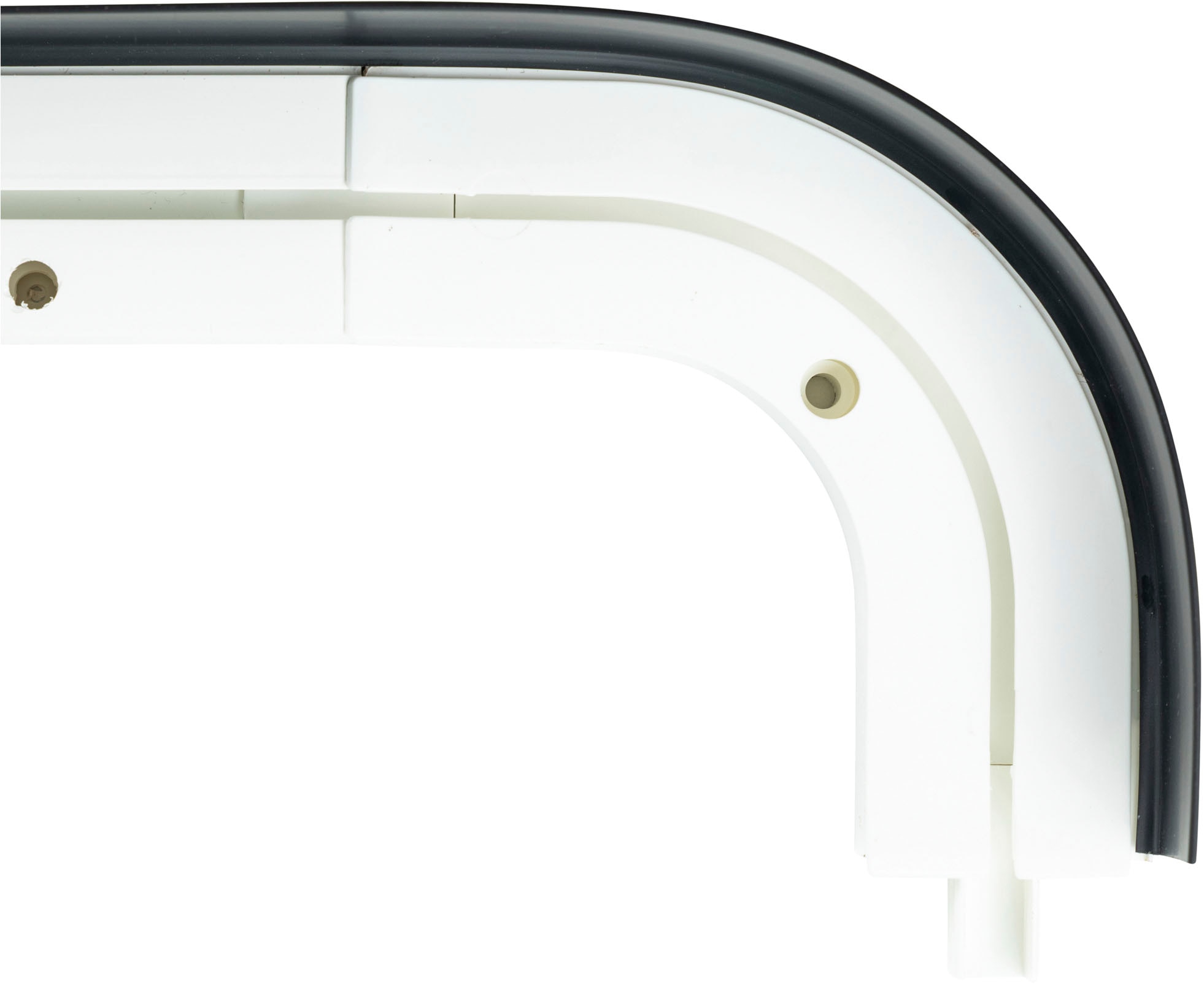 SN DECO GROUP Vorhangschiene »SH1« 1 läufig-läufig Fixmaß Set 1-läufig,inkl. Rundbögen, Blende 5 cm, vorgebohrt, Innenlauf