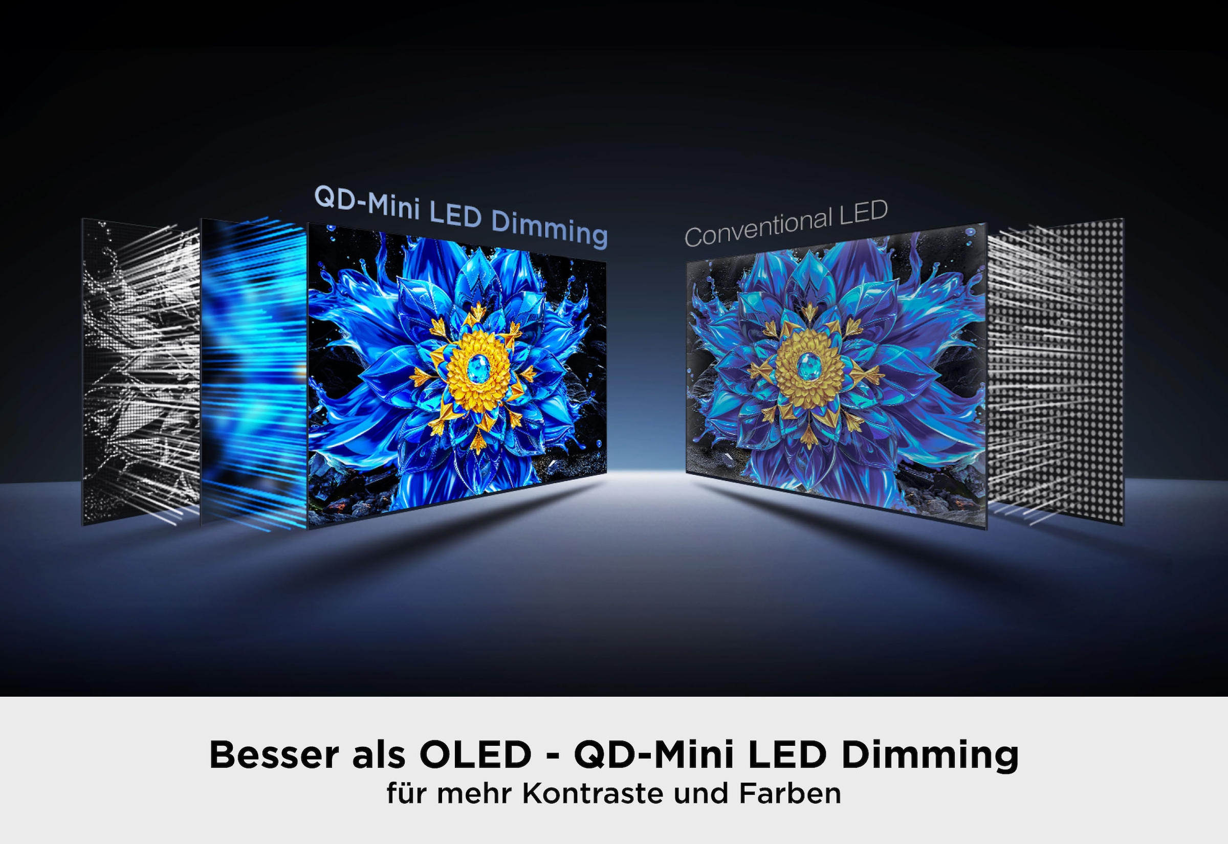 TCL Mini-LED-Fernseher »98T8D« 248 cm/98 ″ Smart-TV QD-Mini LED, AiPQ Pro Prozessor, 144Hz, Dolby Atmos, Apple AirPlay 2