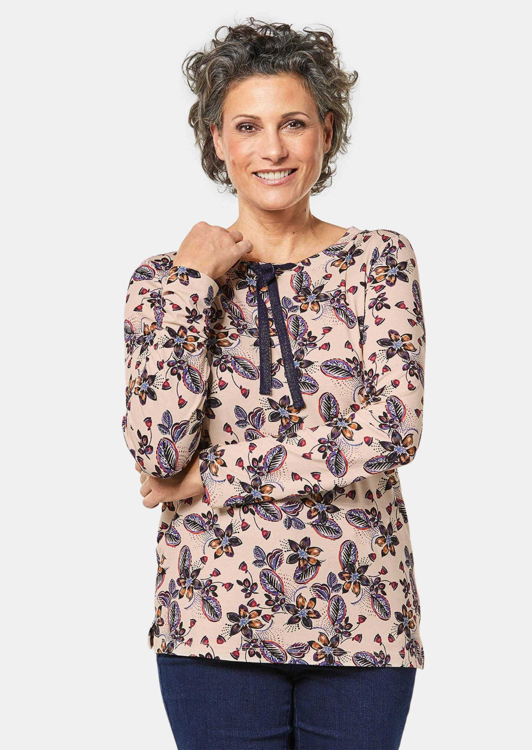 GOLDNER Print-Shirt »Kurzgröße Kurzgröße - Attraktives Druckshirt in einzigartigem Look«