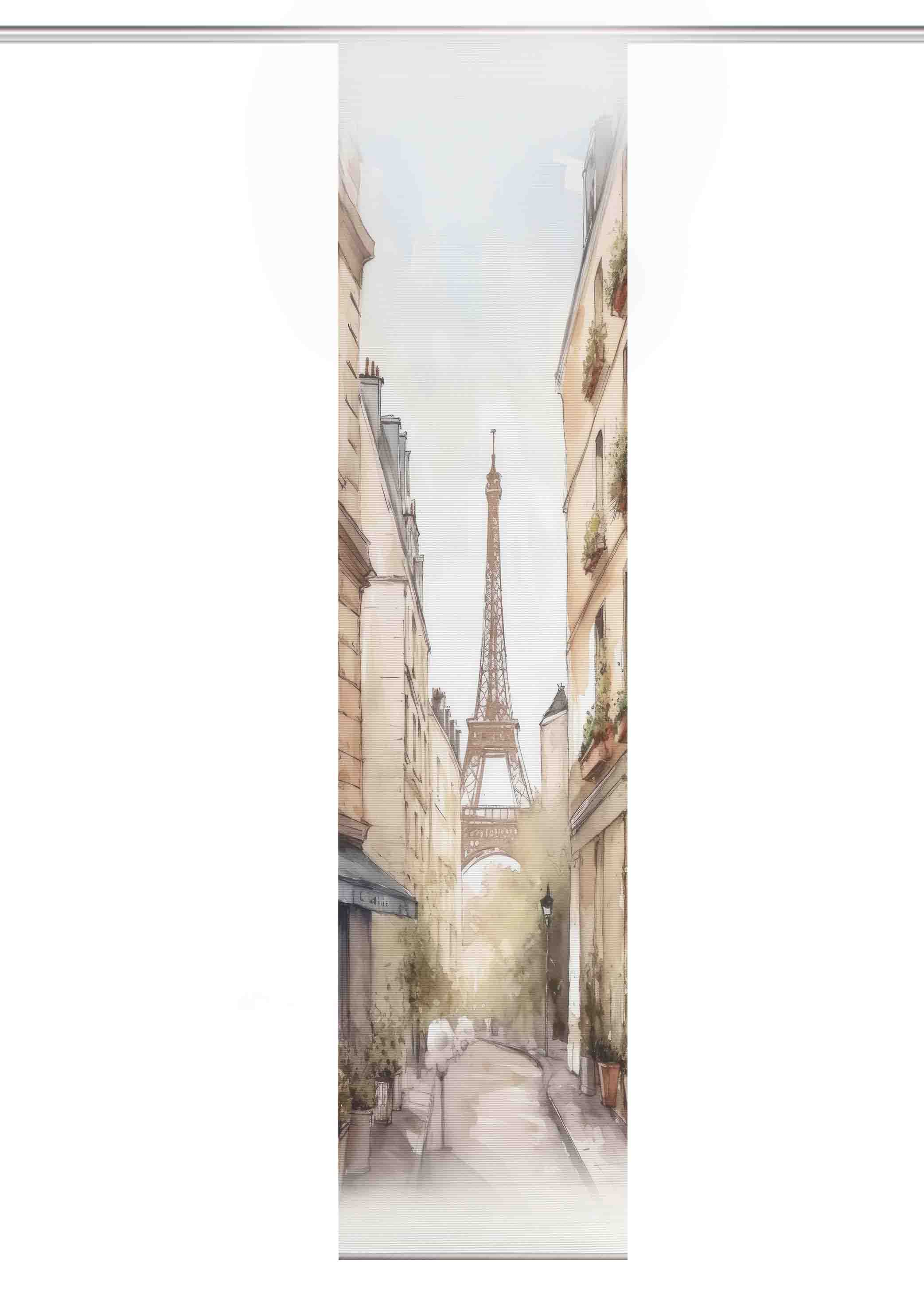 HOME in green Schiebegardine »FRANCQ« Paneelwagen 1 Stk. tlg. Bambusoptik, recycelt, Digitaldruck