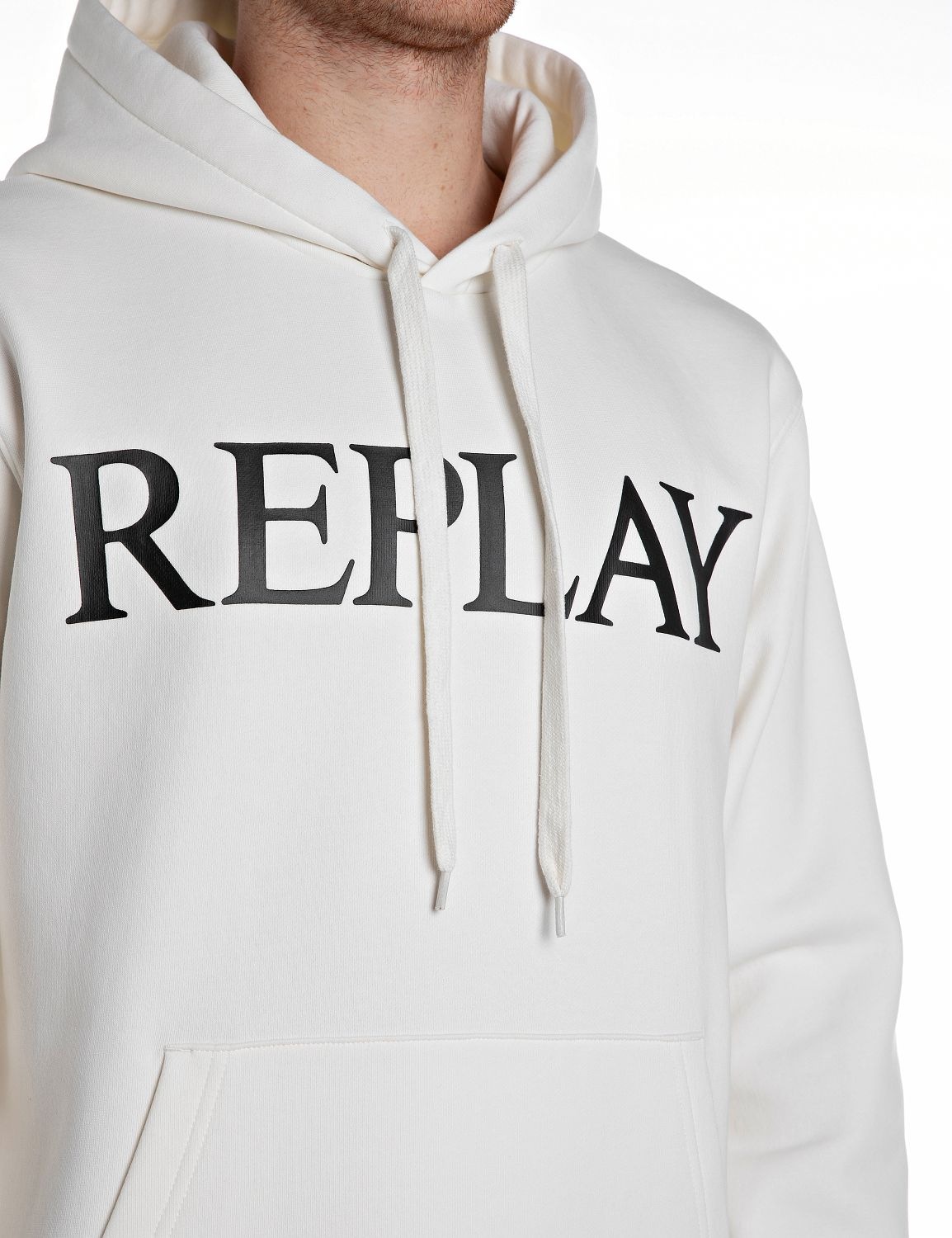 Replay Kapuzensweatshirt, mit großem Markenprint vorn