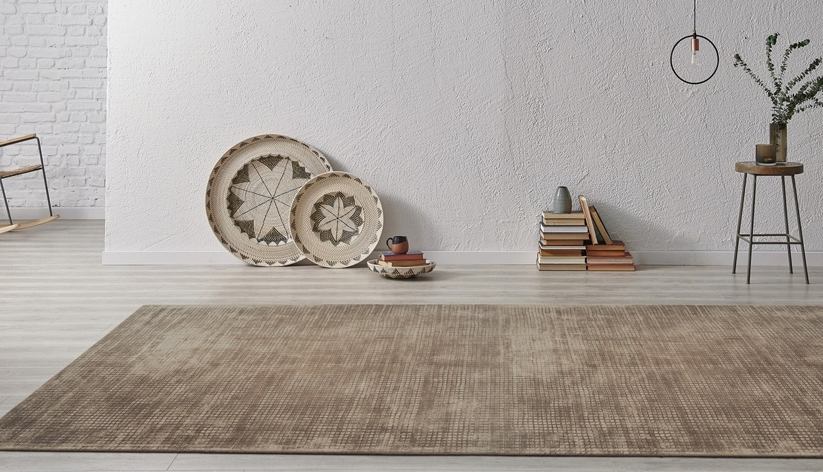 Padiro Teppich »Bridget 125« rechteckig 10 mm Höhe Kurzflor, Hoch-Tief-Struktur mit Vintage Look