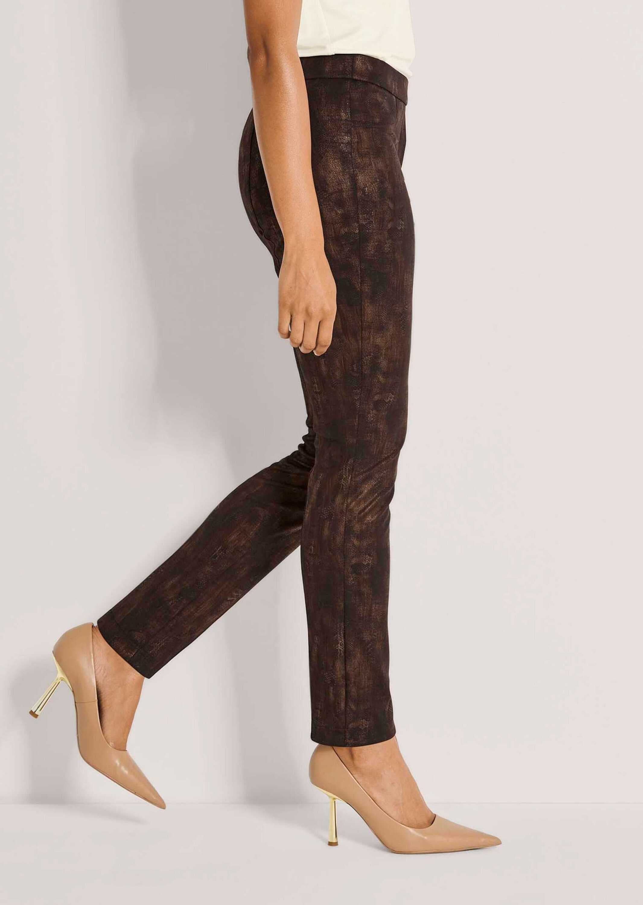 MADELEINE Jerseyhose »Hose Schmale Hose mit Animal-Print«