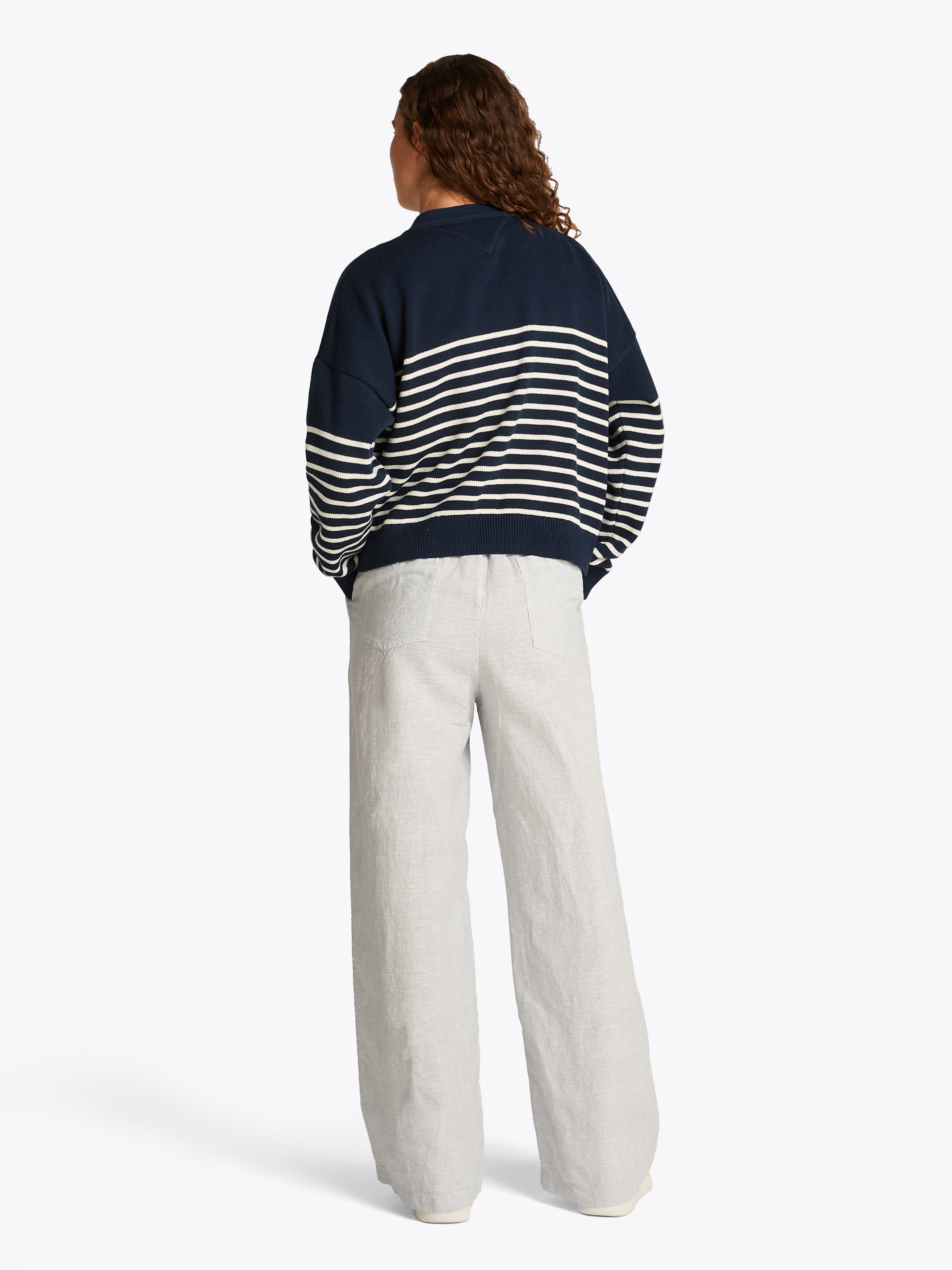 Tommy Jeans Strickjacke »TJW CABLE CARDIGAN«, mit Streifenmuster, Taschen