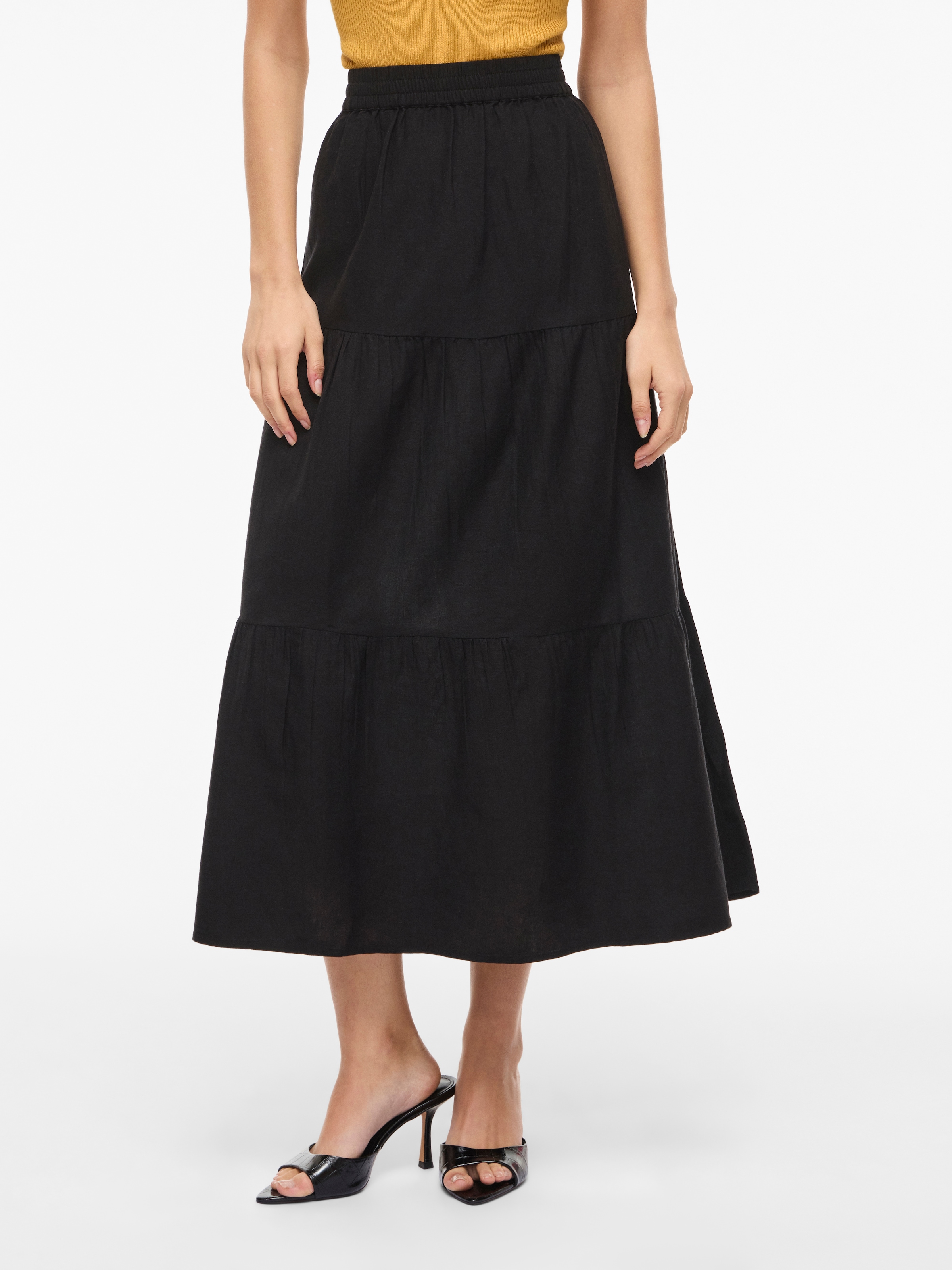 Vila Maxirock »VIPRISILLA HW ANKLE SKIRT - NOOS«