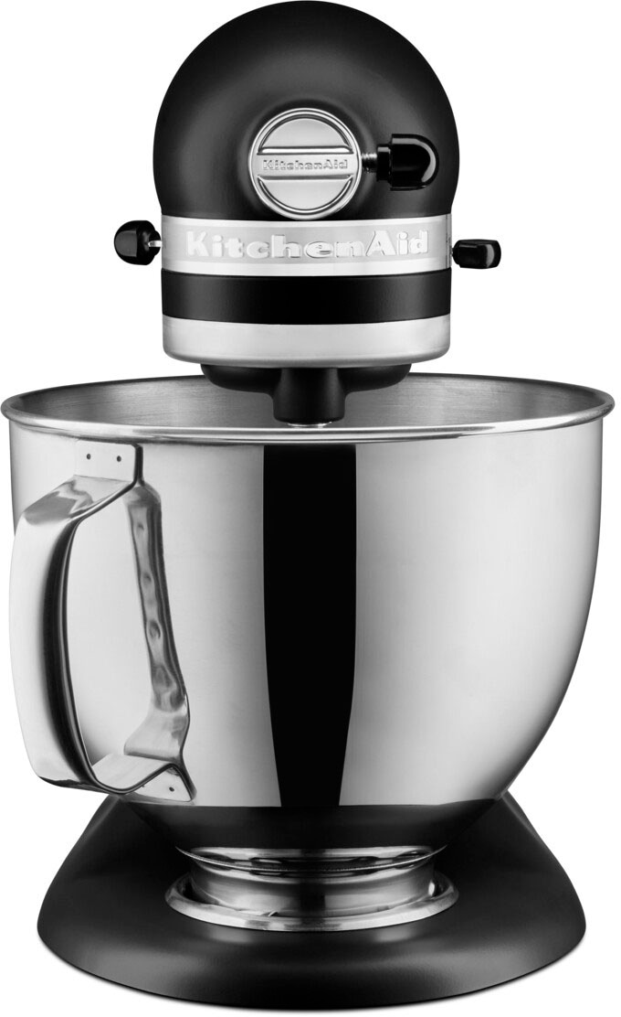 KitchenAid Küchenmaschine »5KSM125EBM SCHWARZ MATT«, Gratis Fleischwolf, Schüssel, Spritzgebäckvorsatz (Wert: ca.238,- UVP)