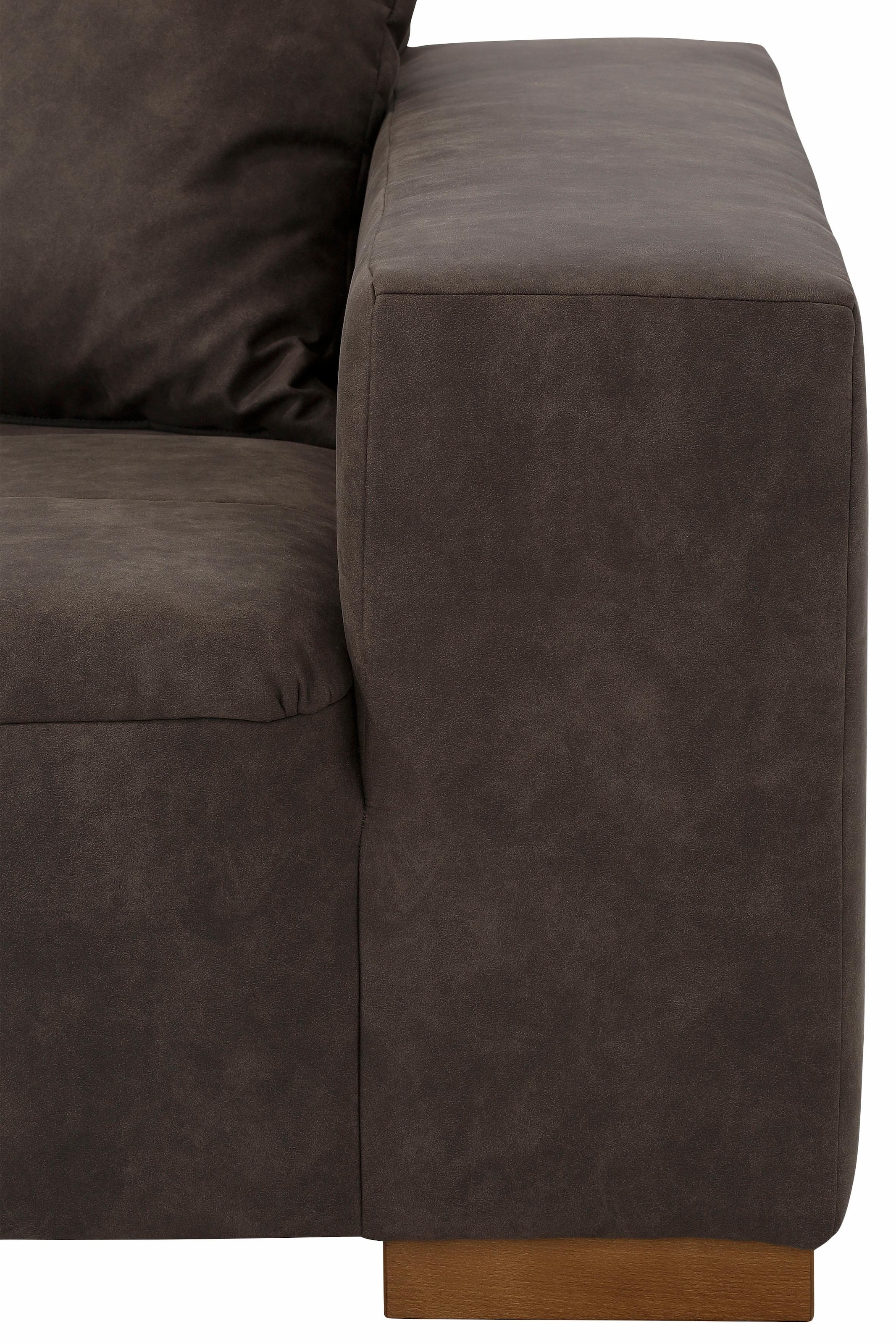 Home affaire Big-Sofa »Neapel«, mit vielen losen Kissen, in 2 Bezugsqualitäten