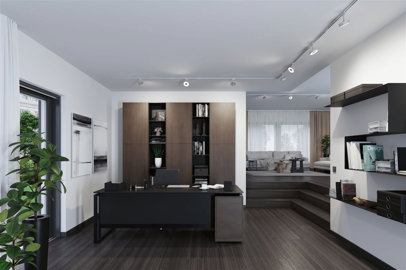 Paulmann Schienensystem-Leuchten »URail Schienenspot Circle Einzelspot 160lm 5W 4000K 230V Chrom matt« LED-Modul 1 Stk. Neutralweiß dimmbar