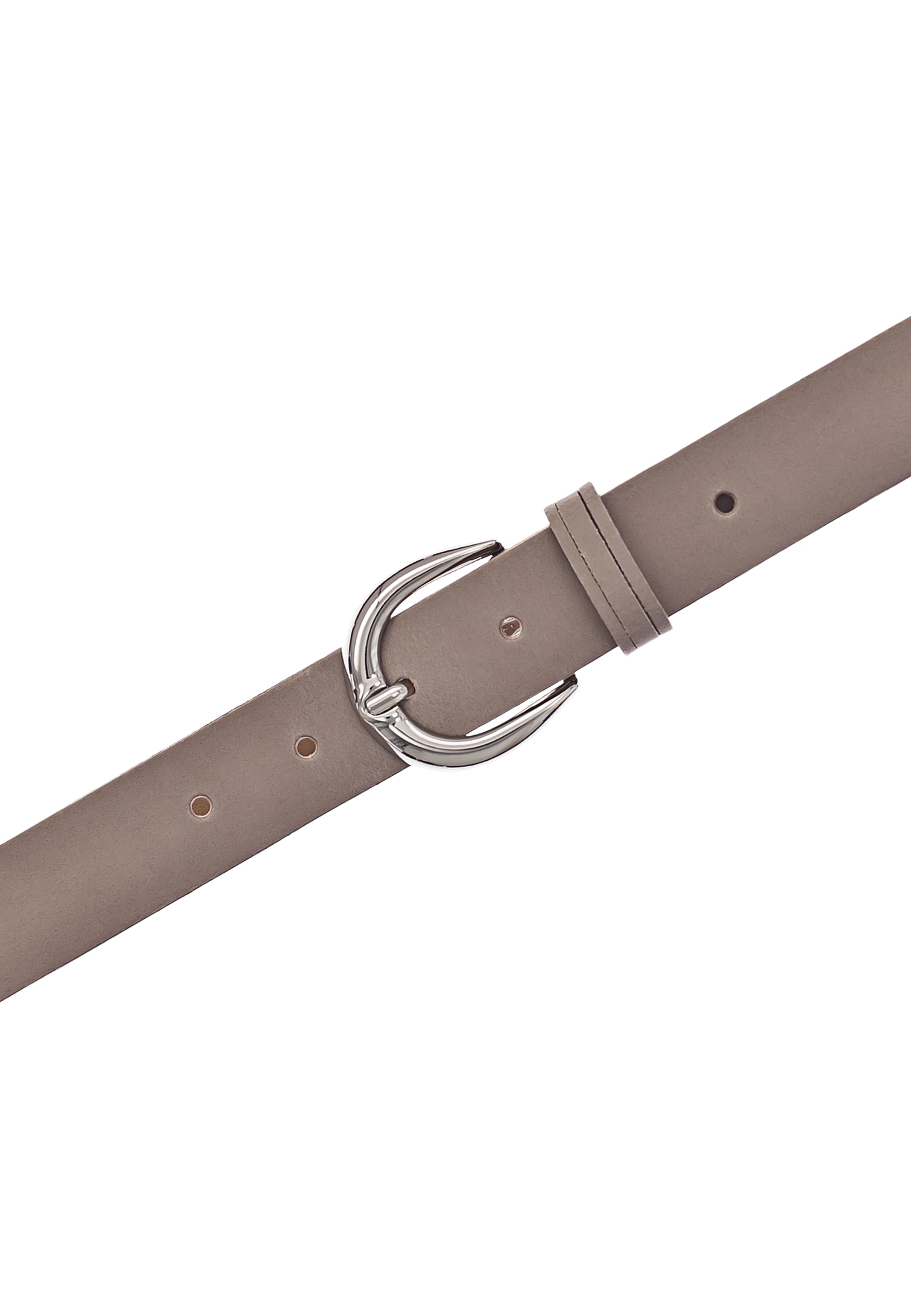 Tamaris Ledergürtel mit glänzender silberfarbener Schließe