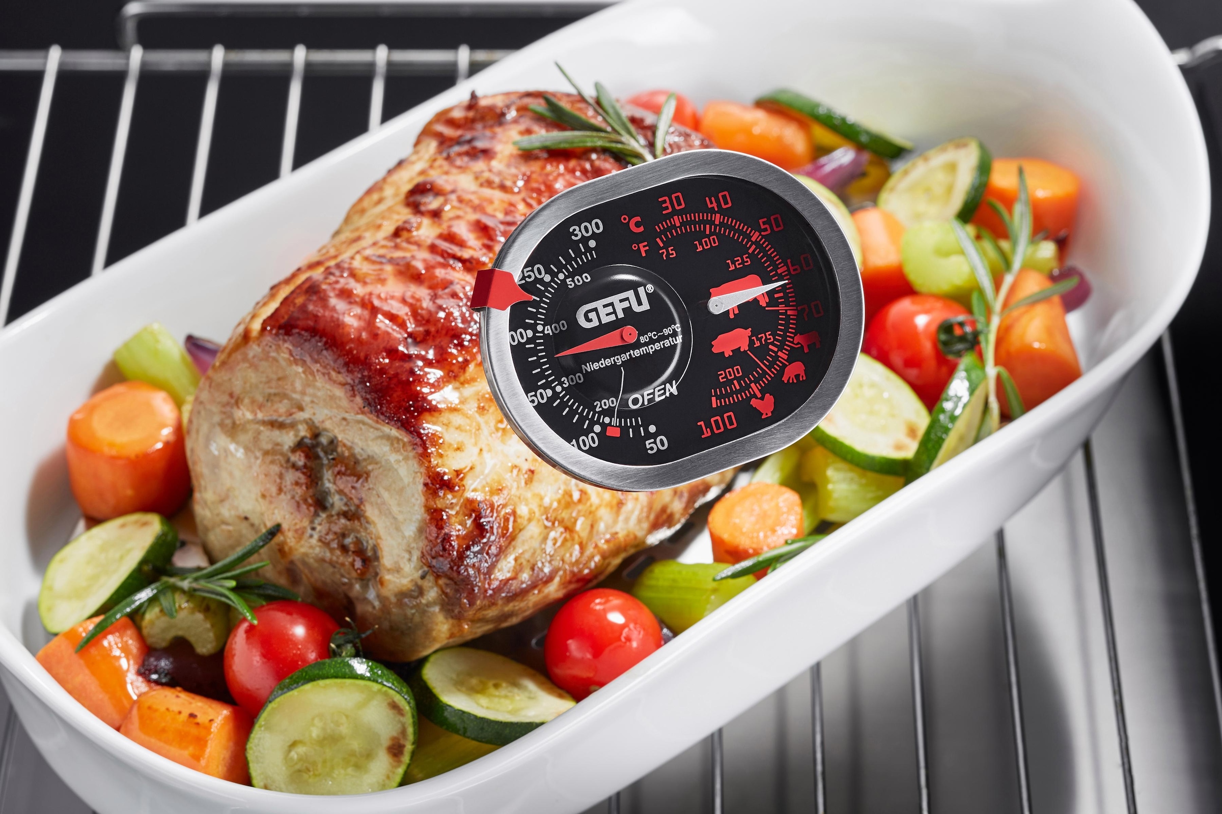 GEFU Bratenthermometer »MESSIMO«, 3in1, Edelstahl