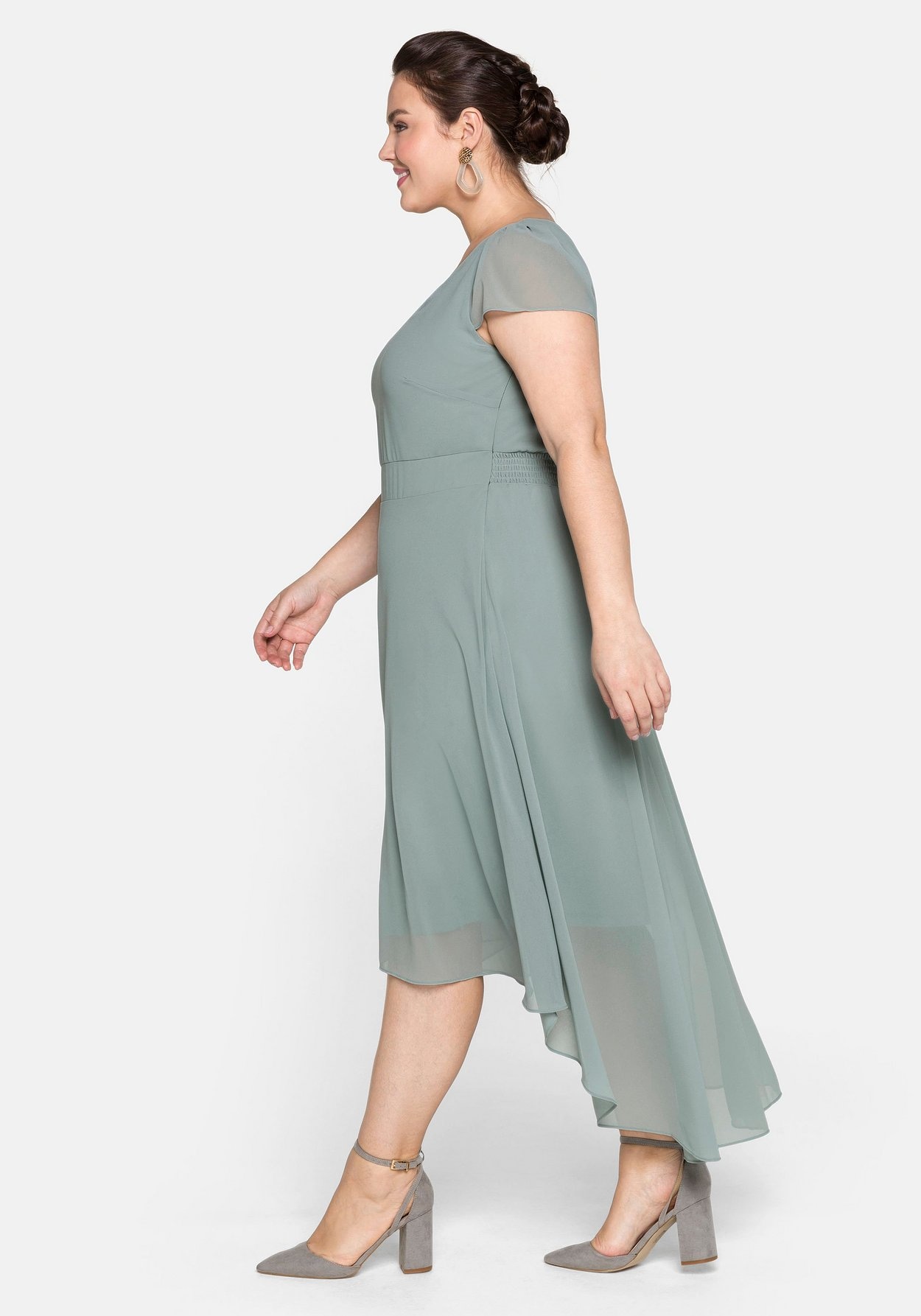 Sheego Abendkleid »Abendkleid mit Flügelärmeln«