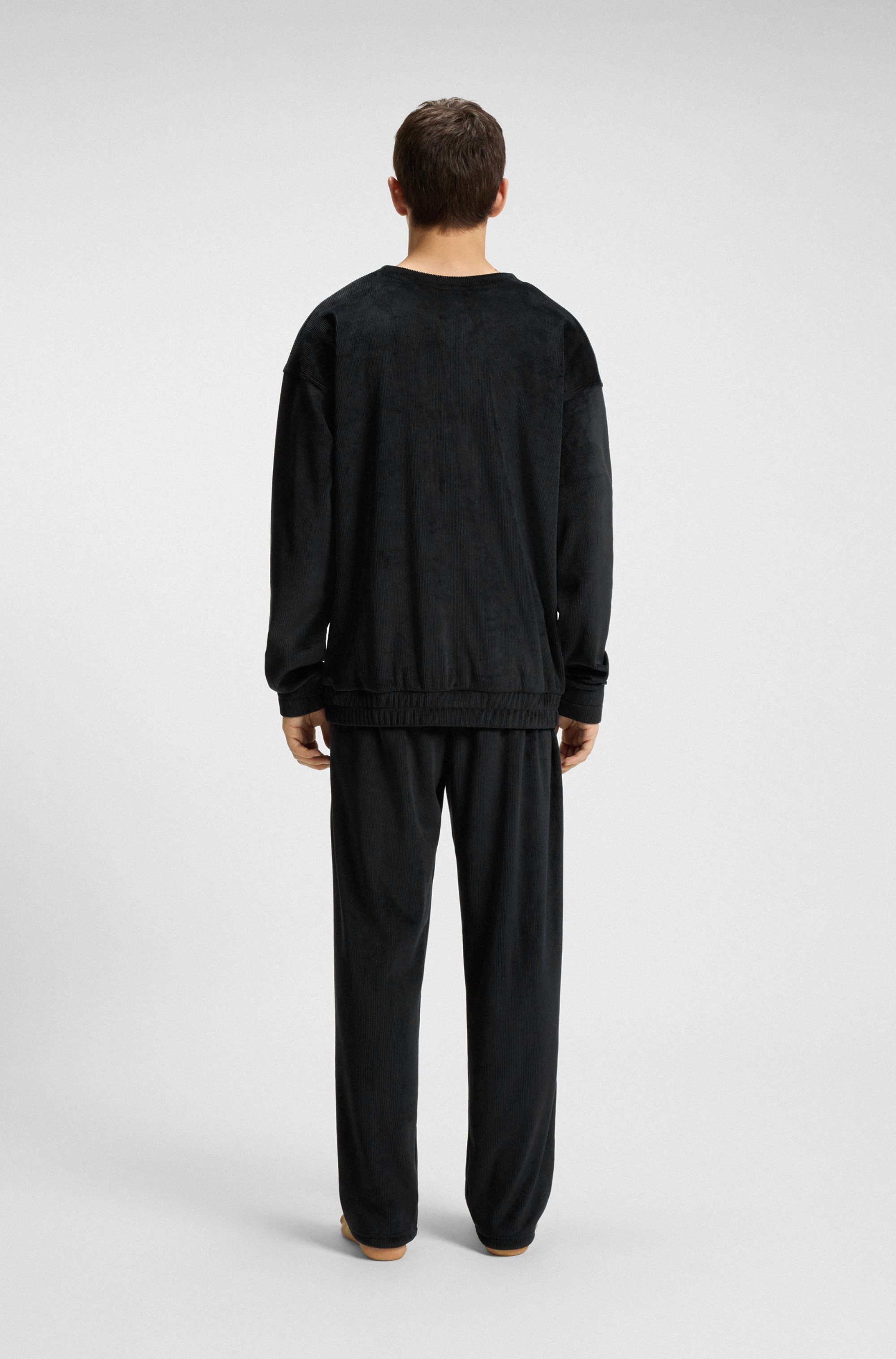 HUGO Underwear Sweatshirt, Rundhalsausschnitt, relaxed fit, elastischer Bund, Samt-Qualität