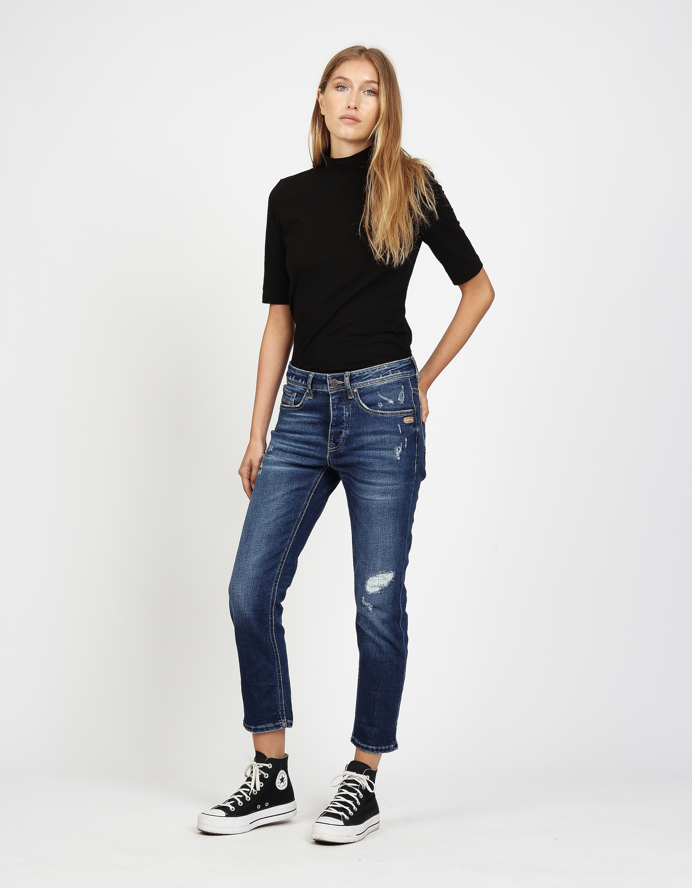 GANG Boyfriend-Jeans »94NICA CROPPED« mit geraden und verkürzten Beinverlauf