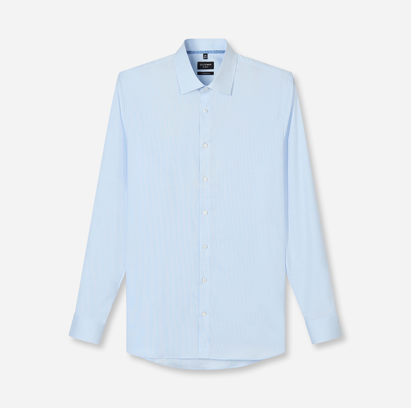 OLYMP Langarmhemd »No 6 six« super slim, Kentkragen, Businesshemd