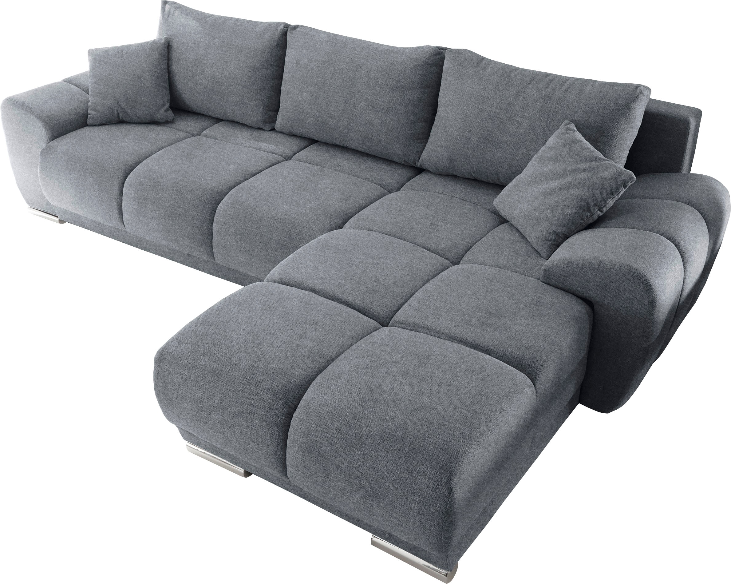 Schlafsofa »Anton«, mit Bettfunktion, Bettkasten, Rücken- und Zierkissen, universell aufbaubar, frei im Raum stellbar