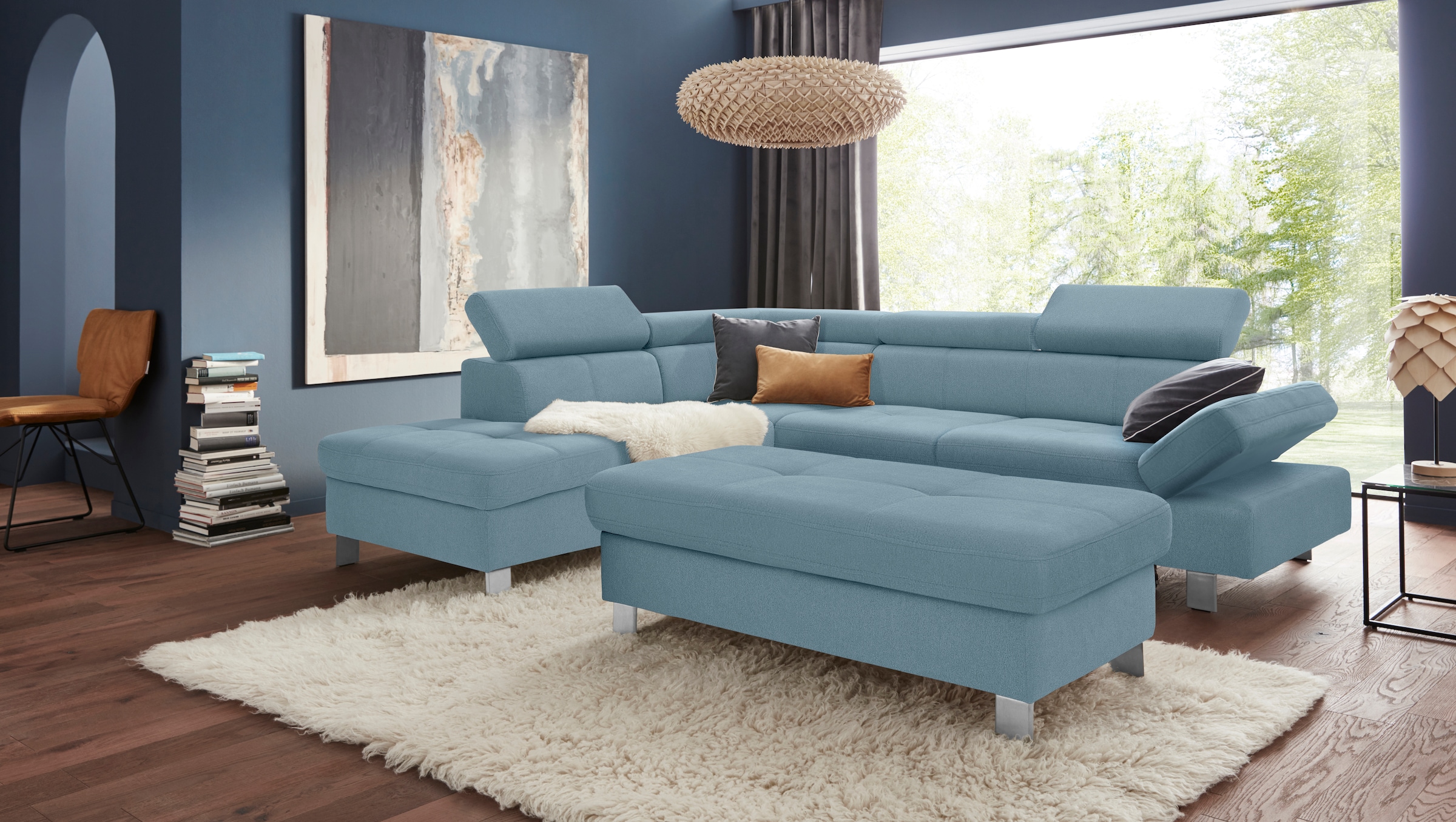 exxpo - sofa fashion Hocker »Fiji Bankhocker mit Staufach unter der Sitzfläche« elegant modern mit toller Detailverarbeitung