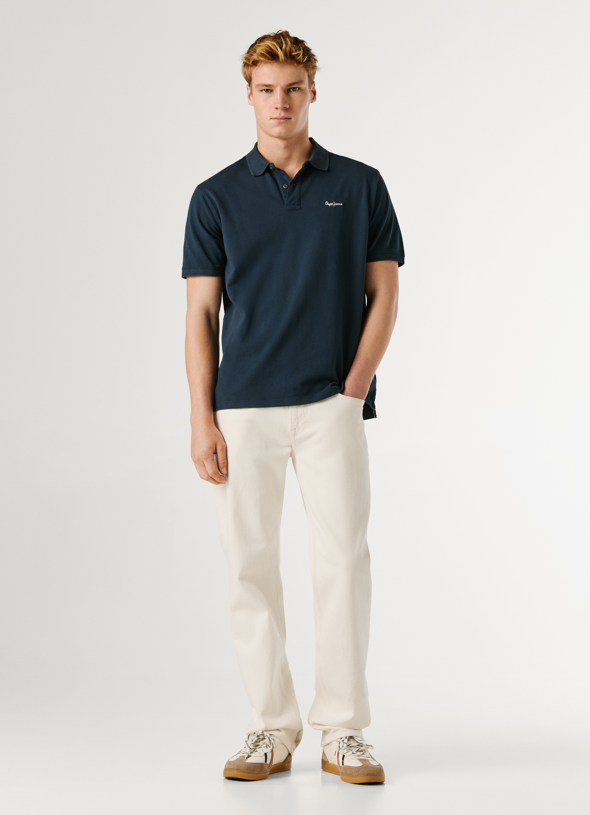 Pepe Jeans Poloshirt »OSCAR« aus Baumwoll-Piqué, mit Logostickerei