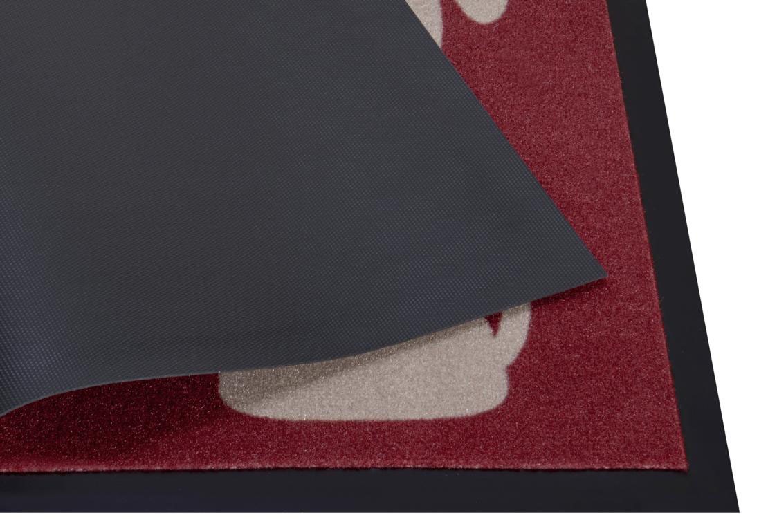 my home Fußmatte »Hund, Türmatte«, rechteckig, 5 mm Höhe, Rutschfest, Tiermotiv, Dog, mit Spruch, Robust, Pflegeleicht