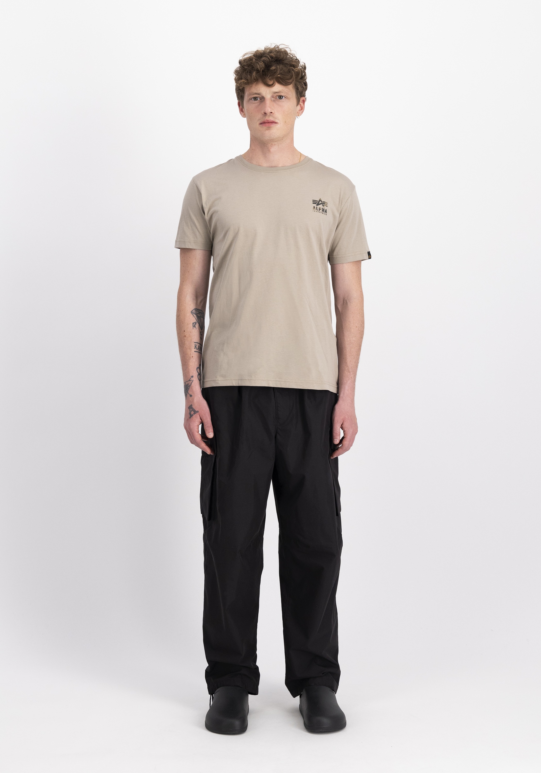 Alpha Industries T-Shirt »Camo Logo Puff Print Backprint T-Shirt«