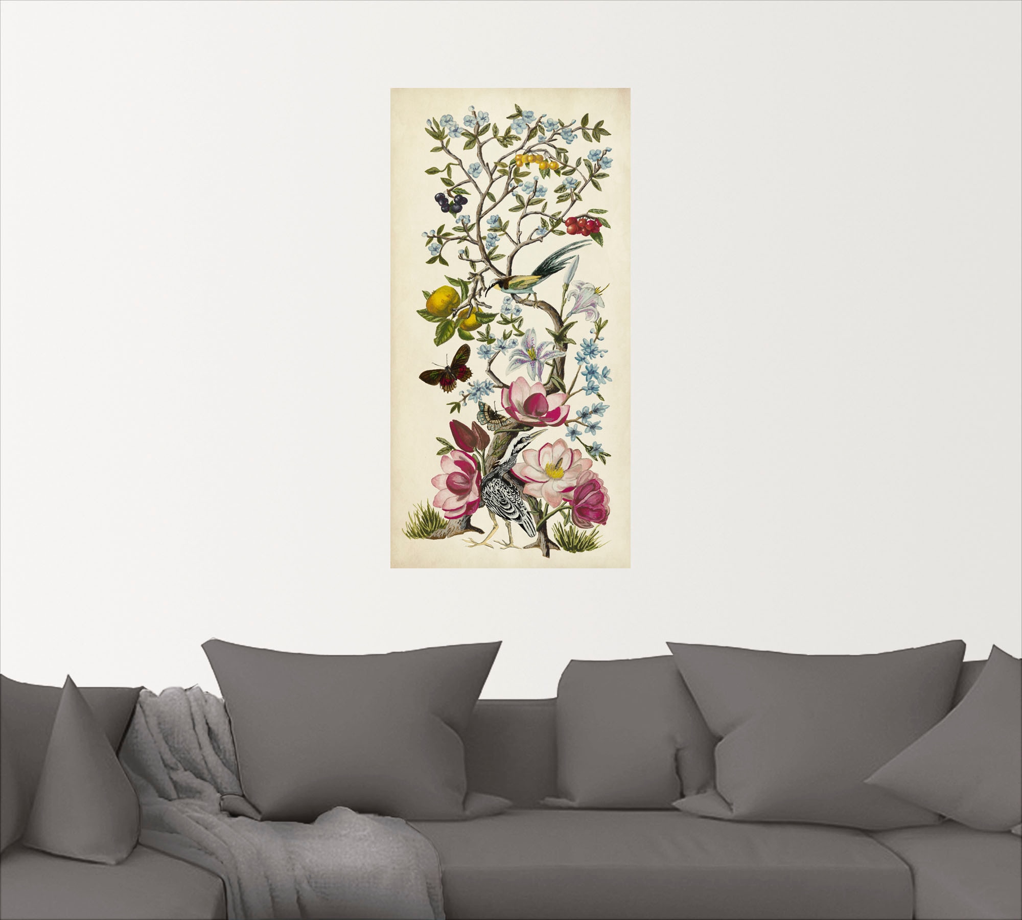 Artland Wandbild »Chinoiserie Natur II«, Pflanzen, (1 St.), als Alubild, Outdoorbild, Leinwandbild, Wandaufkleber, versch. Größen