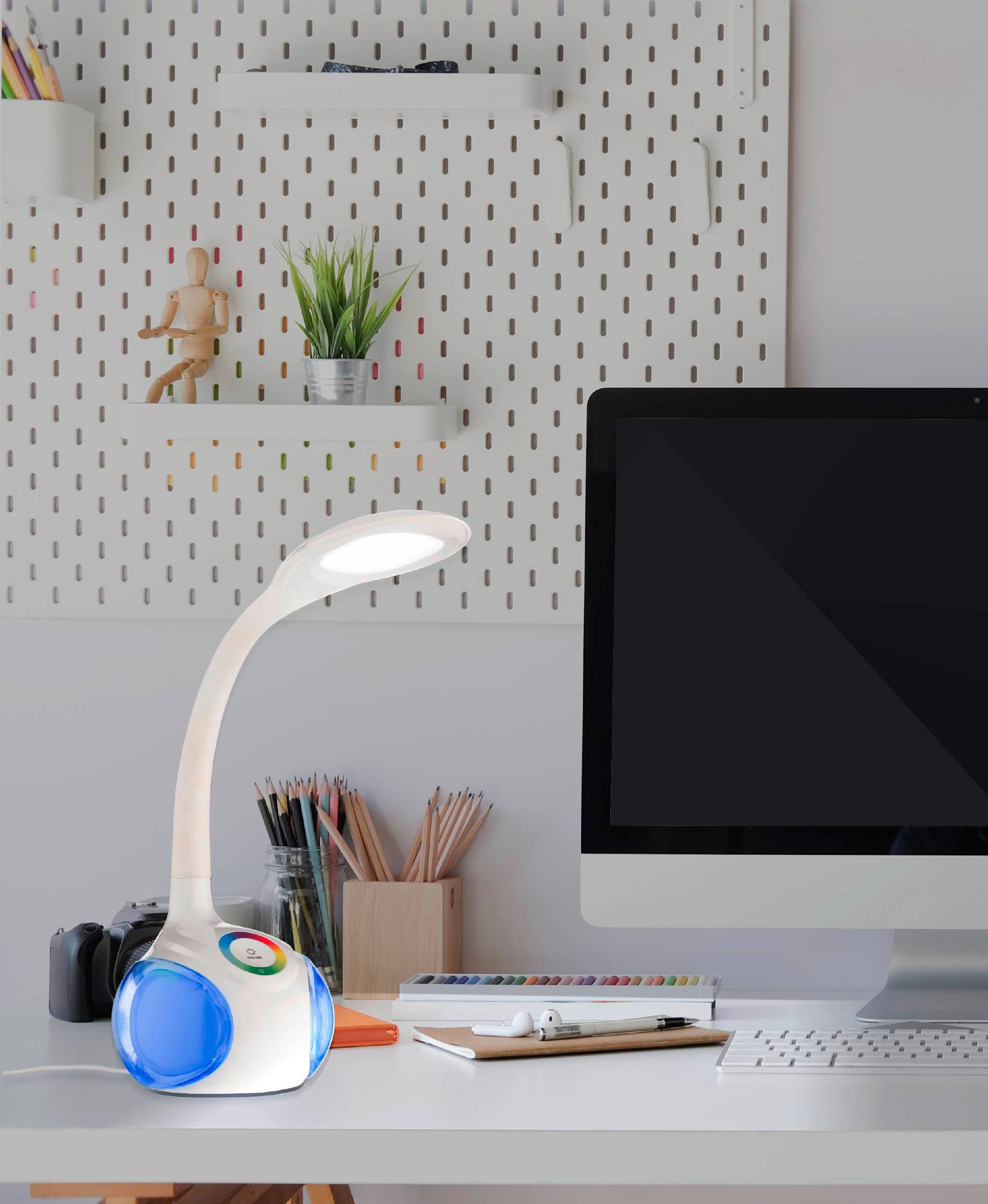 »Arcones«, LED Schreibtischlampe 3 Garantie | mit Tischleuchte kaufen 3 Jahren Nachttischlampe XXL EGLO Kinder mit Tischleuchte online flammig-flammig, Touch,