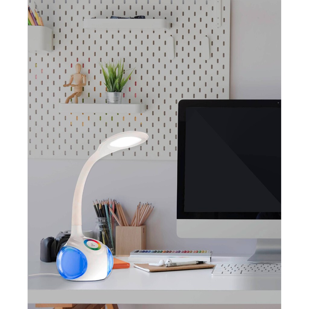 EGLO LED Tischleuchte »Arcones«, 3 flammig-flammig, Tischleuchte mit Touch, Schreibtischlampe Kinder Nachttischlampe