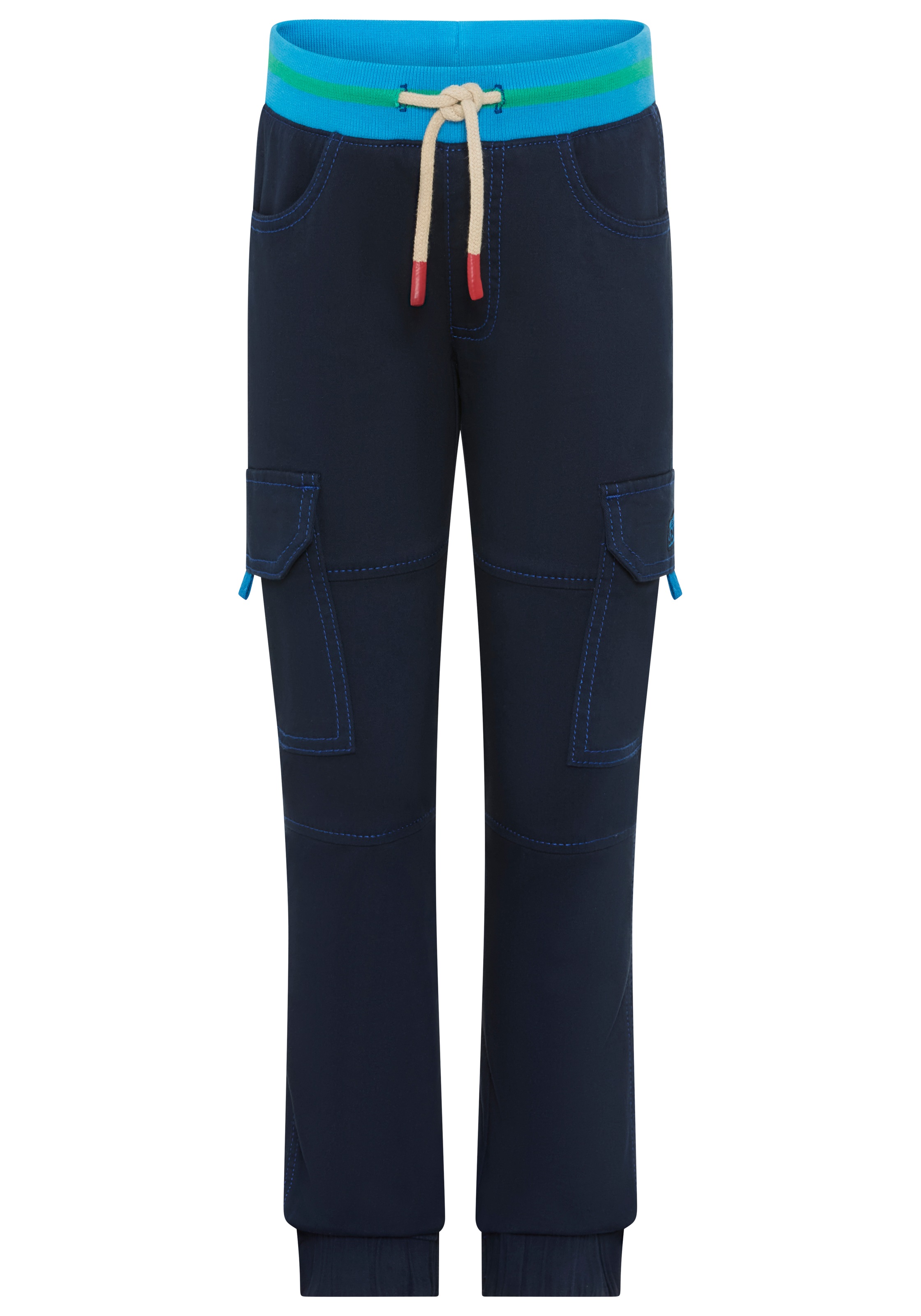 Scout Cargohose »Cargohose mit Ringelbündchen - NEU von SCOUT«  gerader Schnitt, schmal zulaufendes Bein, für Jungen