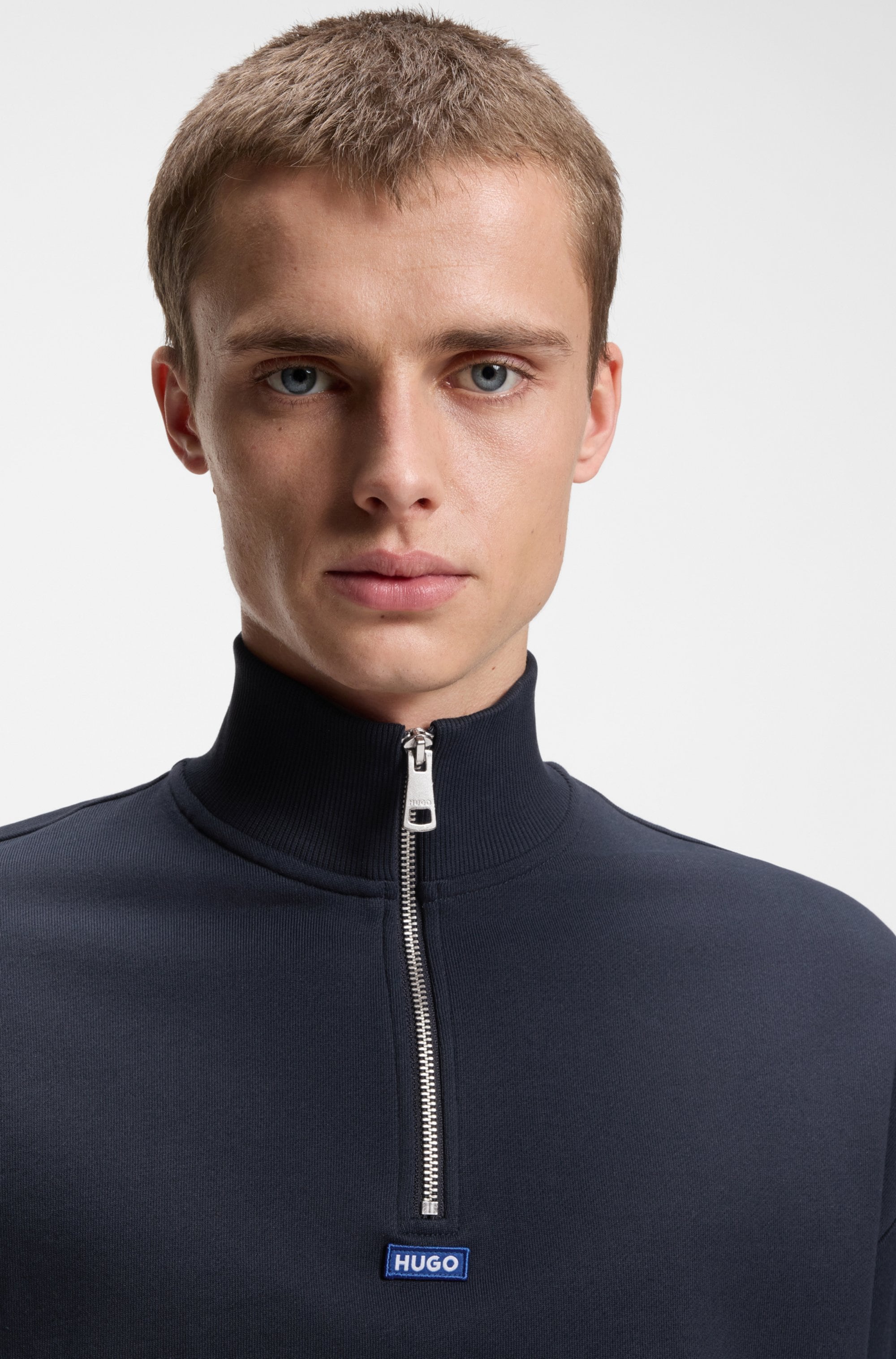 HUGO Sweatshirt »Neeler«, mit Troyerkragen
