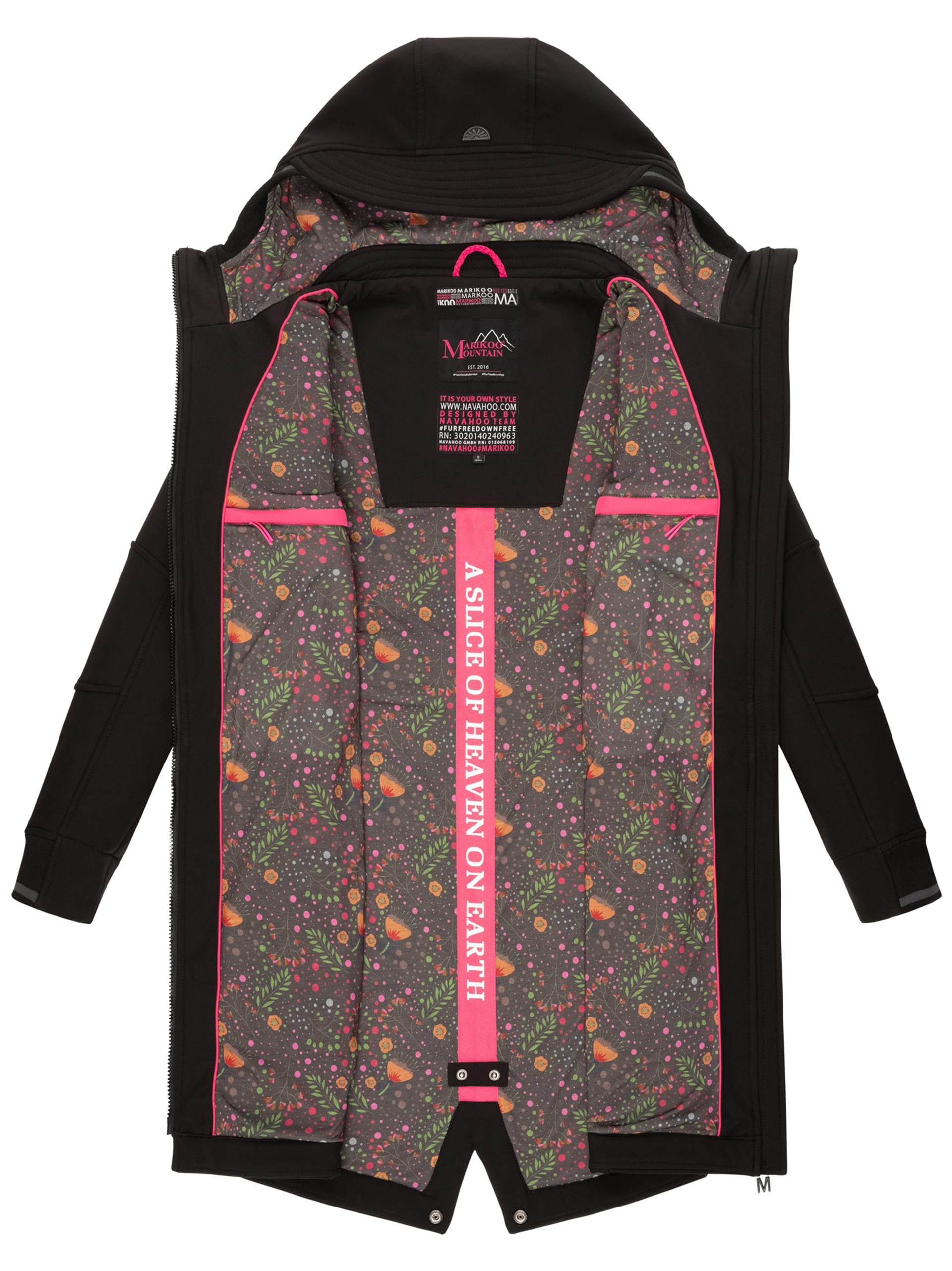 Marikoo Softshelljacke »Marikoo Mount Furnica Damen Softshell Jacke B964«