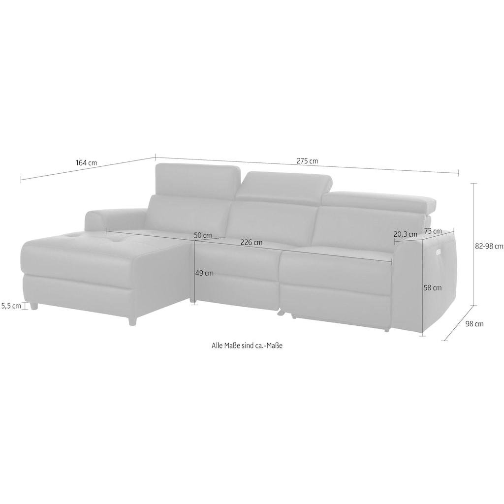 Home affaire Ecksofa »Sentrano, L-Form,«