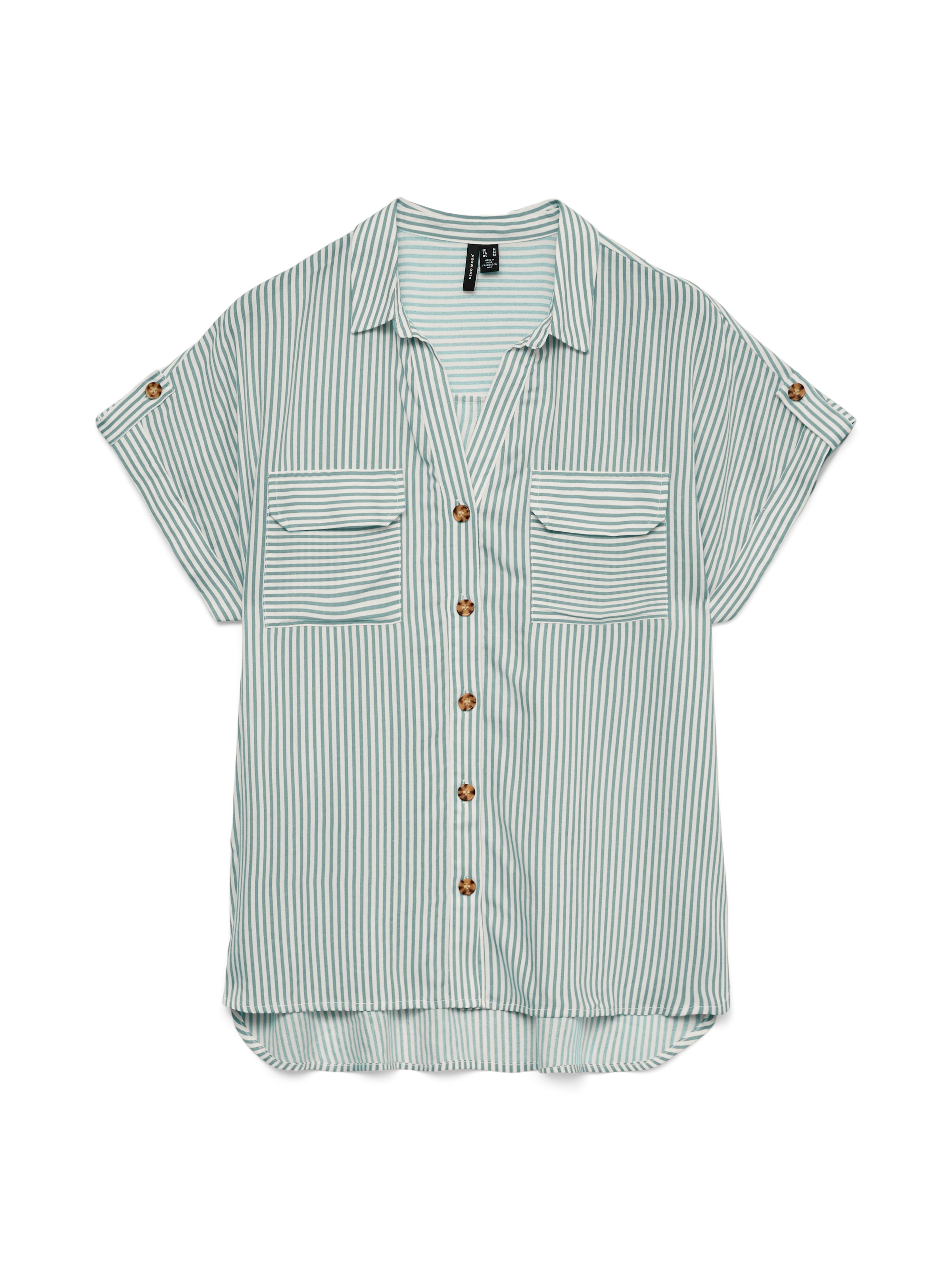 Vero Moda Kurzarmbluse »VMBUMPY S/S SHIRT WVN GA NOOS« Viskose, regular fit