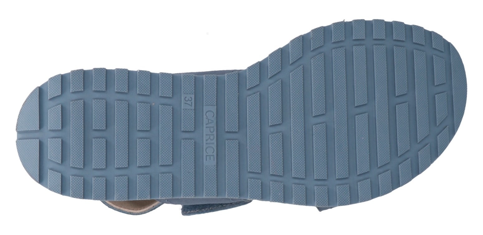 Caprice Keilsandalette, Riemchensandale, Bequemschuh, Sommerschuh mit Gummizug