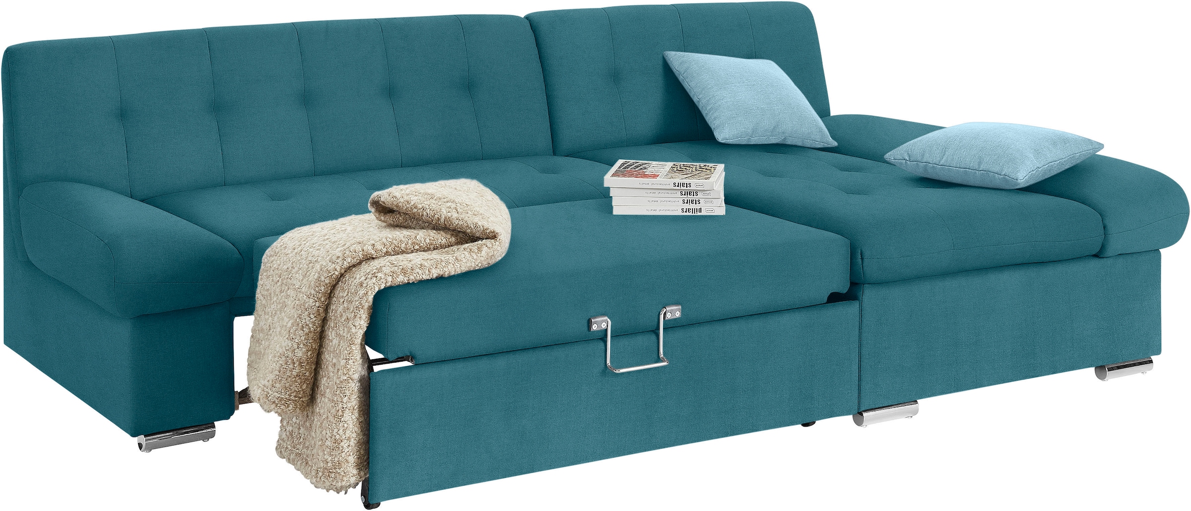 TRENDMANUFAKTUR Ecksofa »Reggae II, L-Form«, wahlweise mit Bettfunktion