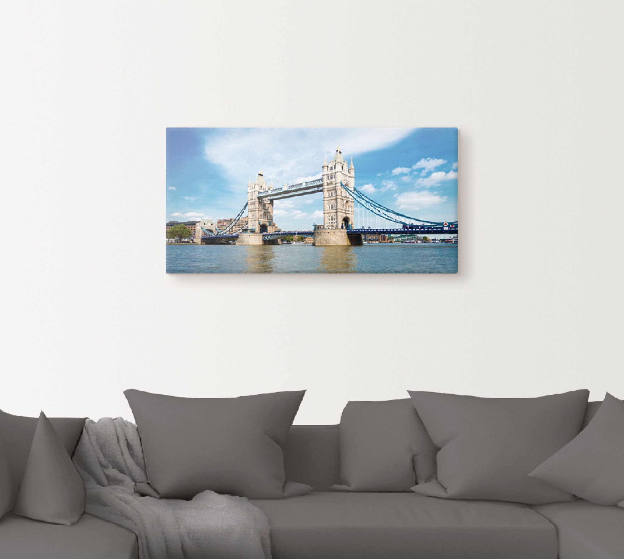 Artland Wandbild »London Tower Bridge«, Brücken, (1 St.), als Alubild, Outdoorbild, Leinwandbild in verschied. Größen