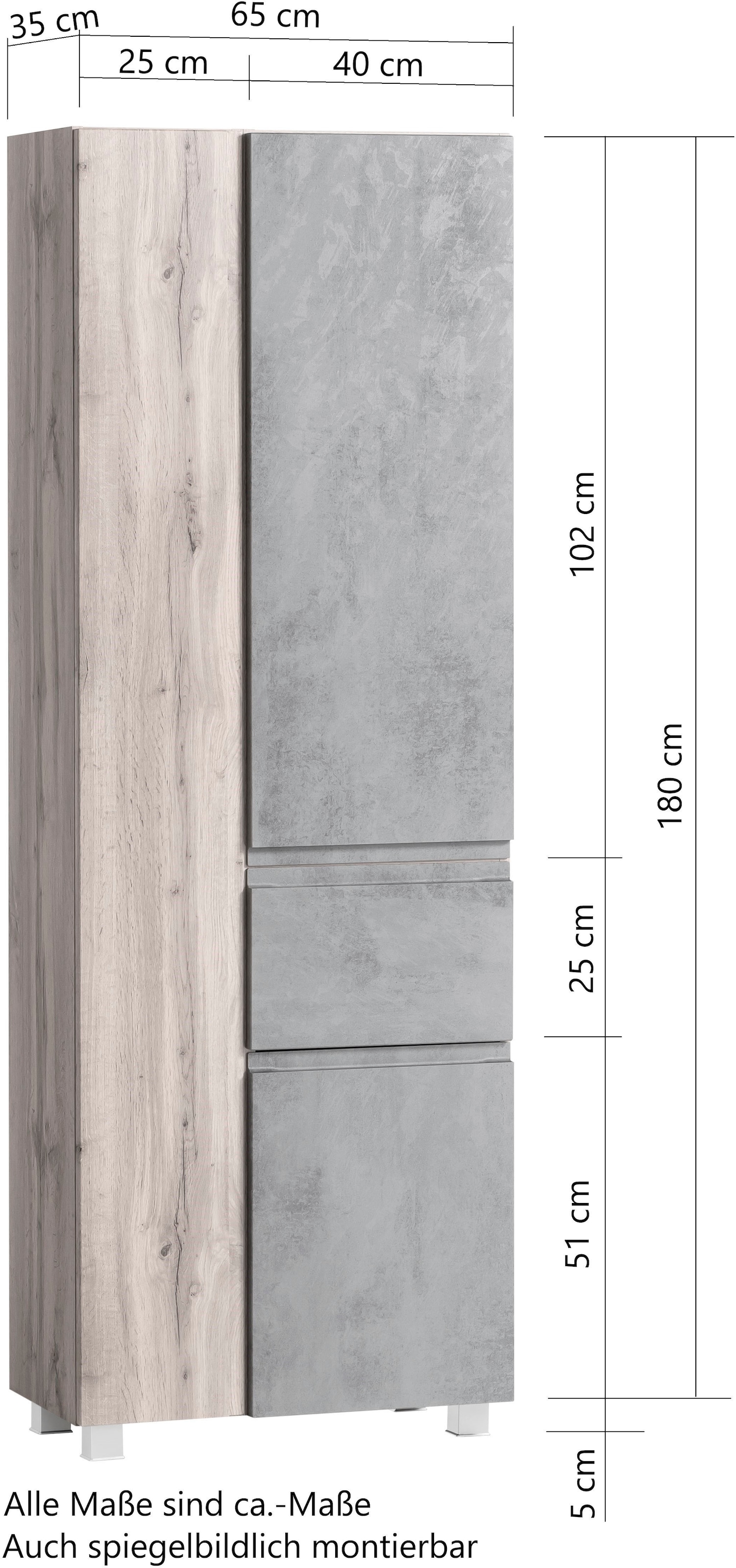 welltime Seitenschrank »Sölden«