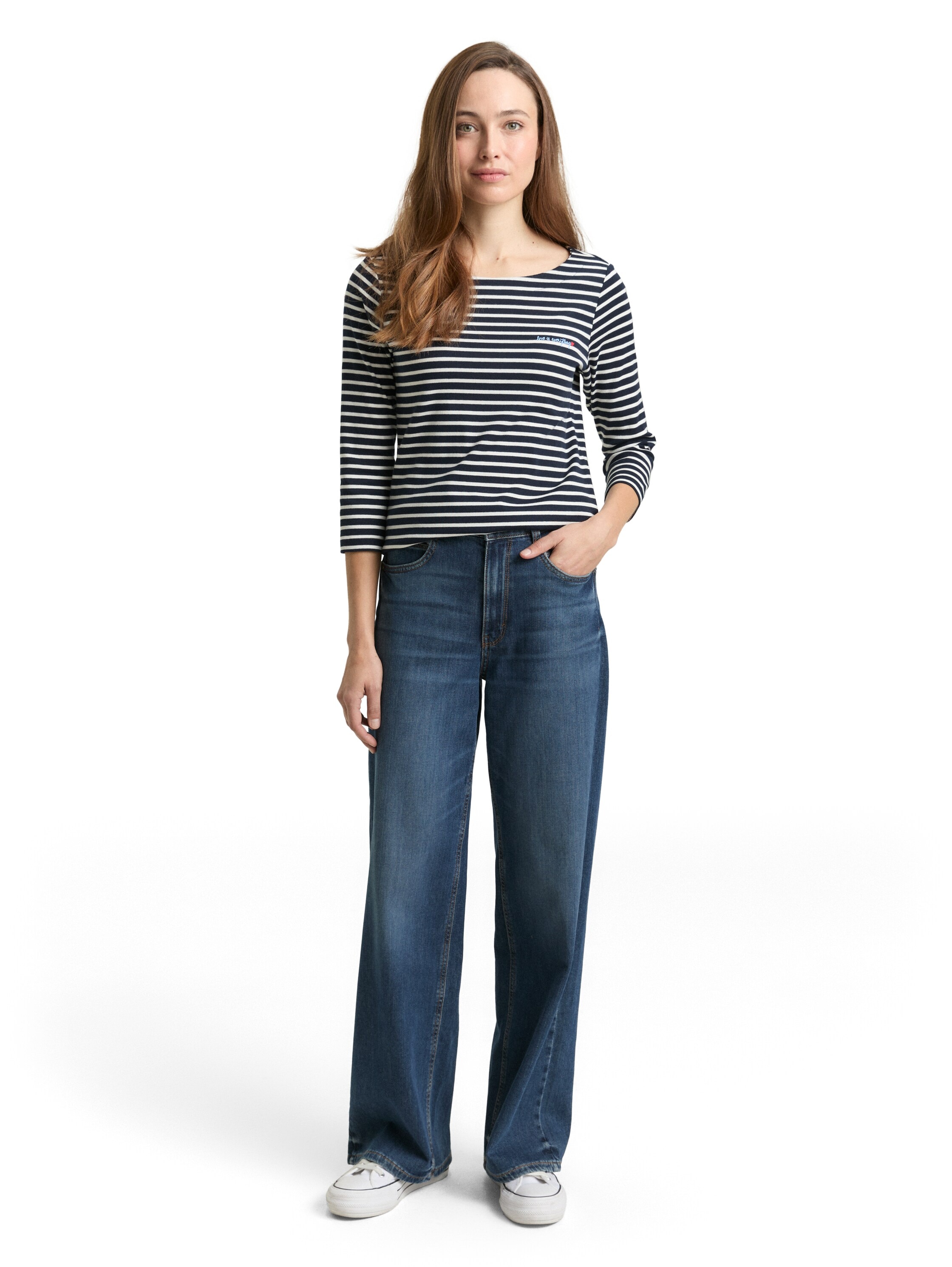TOM TAILOR 3/4-Arm-Shirt im Streifen-Design