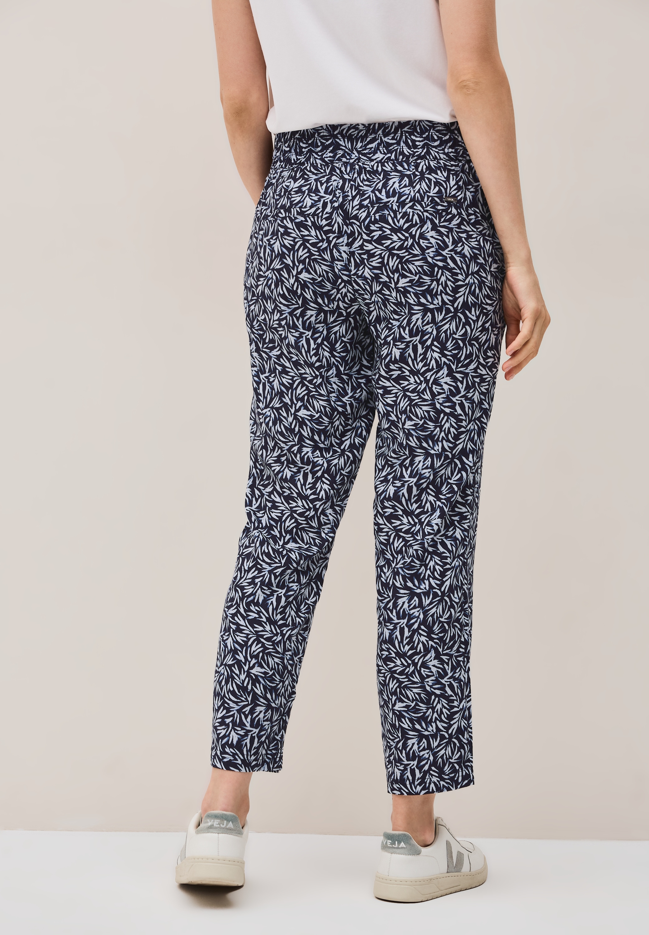 Cecil Stoffhose »CHELSEA«, Sommerhose mit floralem Allover-Print