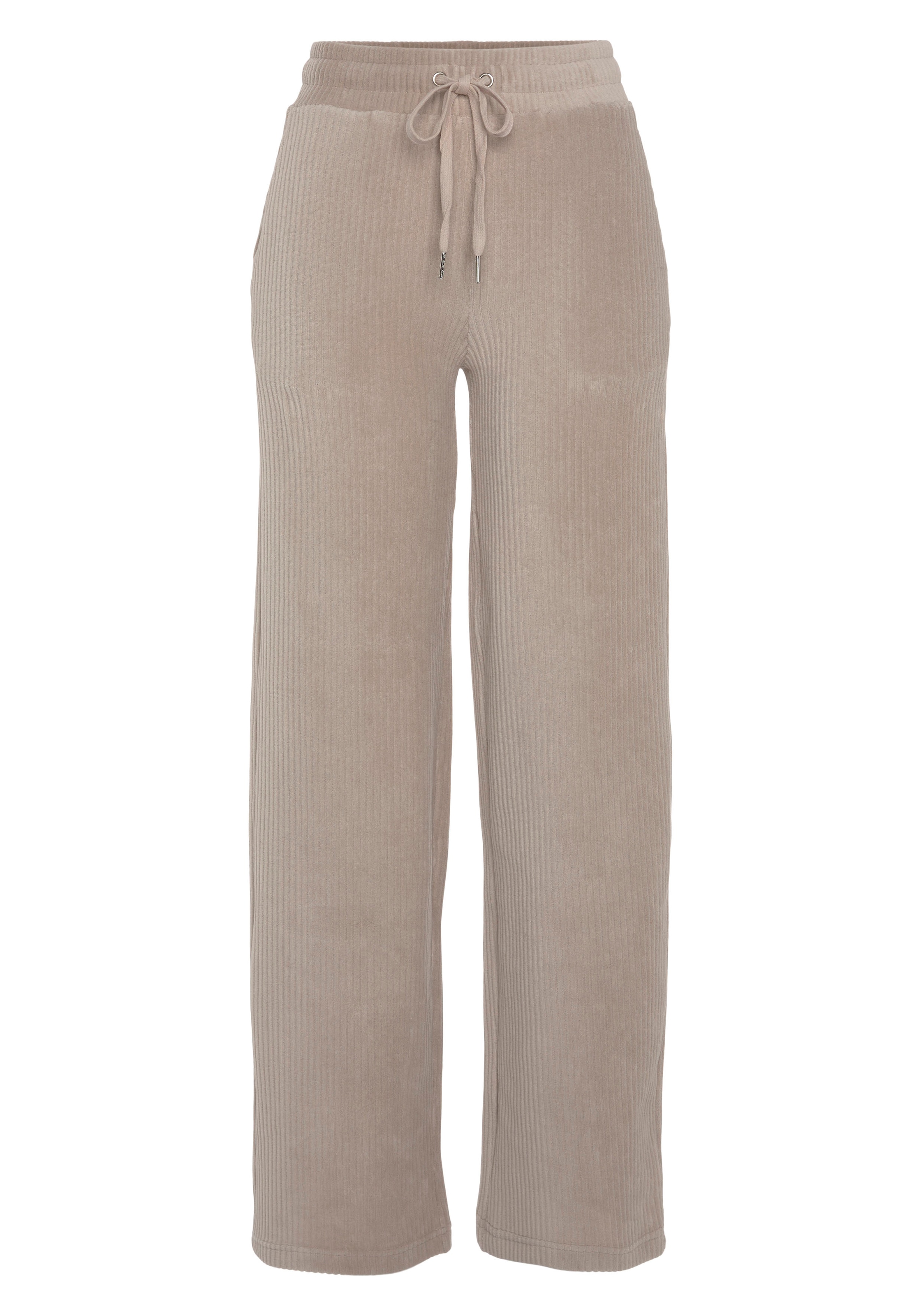 Vivance Homewearhose, mit breiter elastischen Cord Struktur, Loungewear