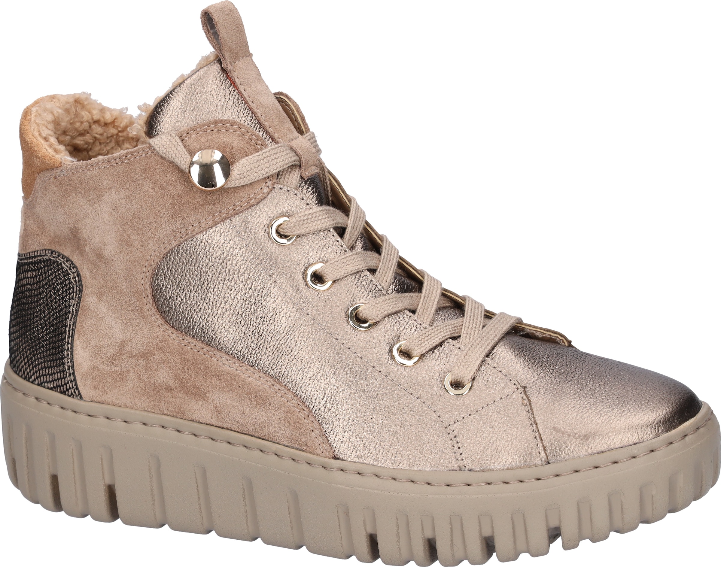Waldläufer Winterboots »H-LIVIA«, Schnürboots, Komfort-Stiefelette in Bequemweite G (= weit)