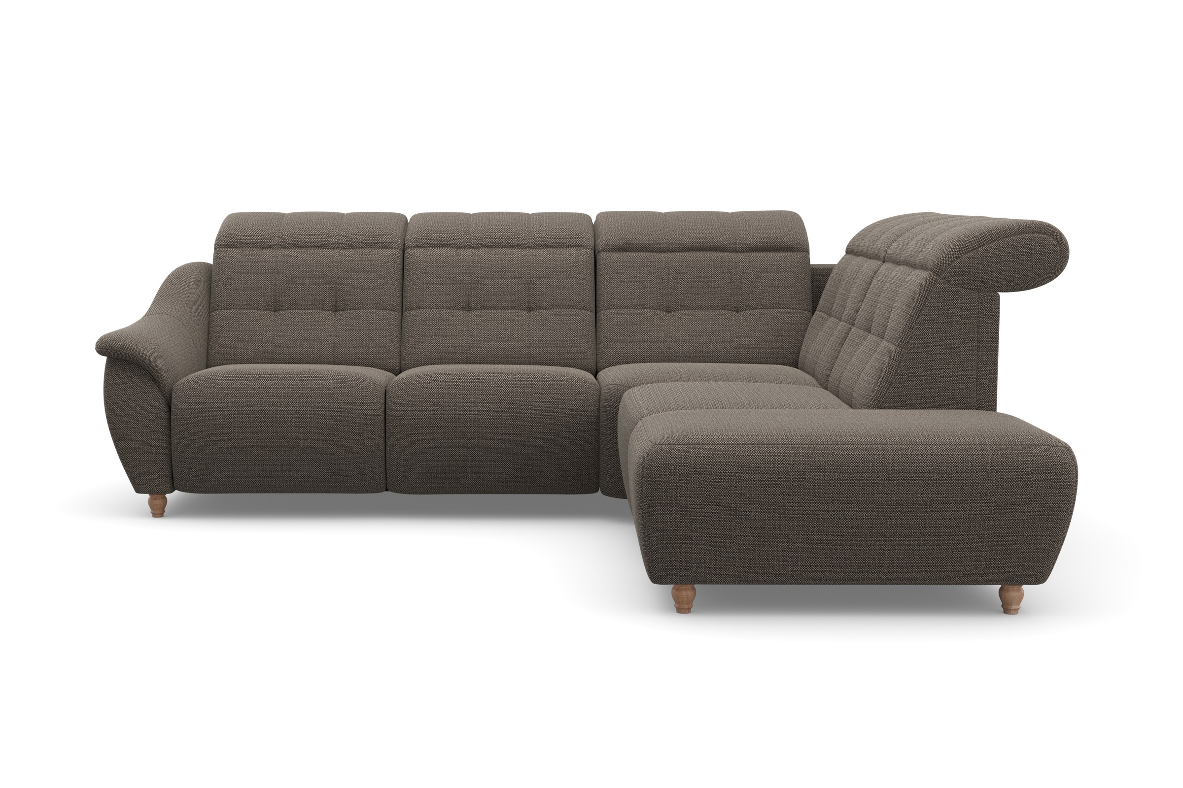 Home affaire Ecksofa »Boston L-Form«, Kopfteilverstellung an jeder Sitzfläche, wahlweise Relaxfunktion