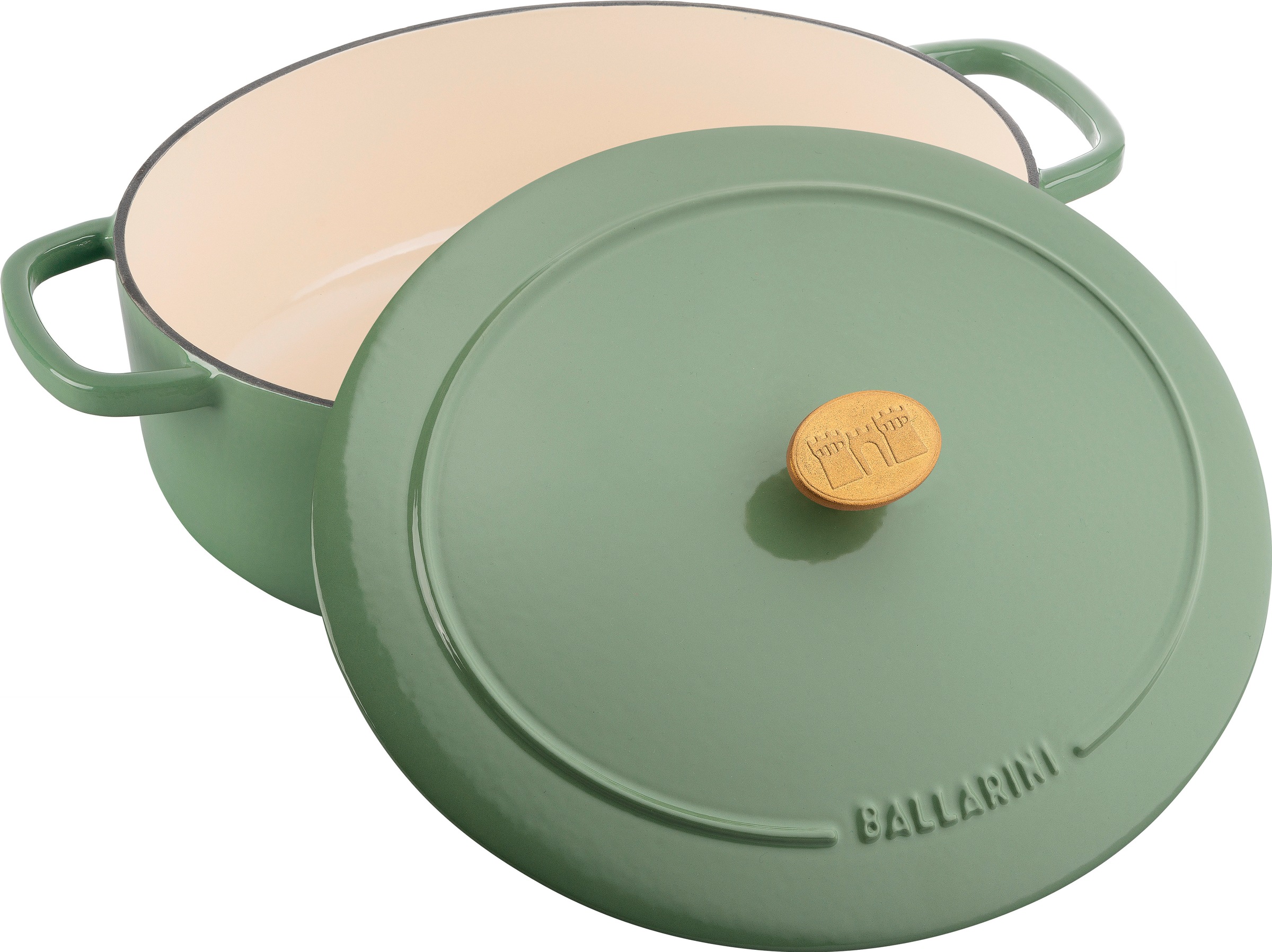 BALLARINI Bräter »Bellamonte Cocotte«, Gusseisen, (1 tlg.), robust, kratzfeste Emaille-Beschichtung, spülmaschinengeeignet