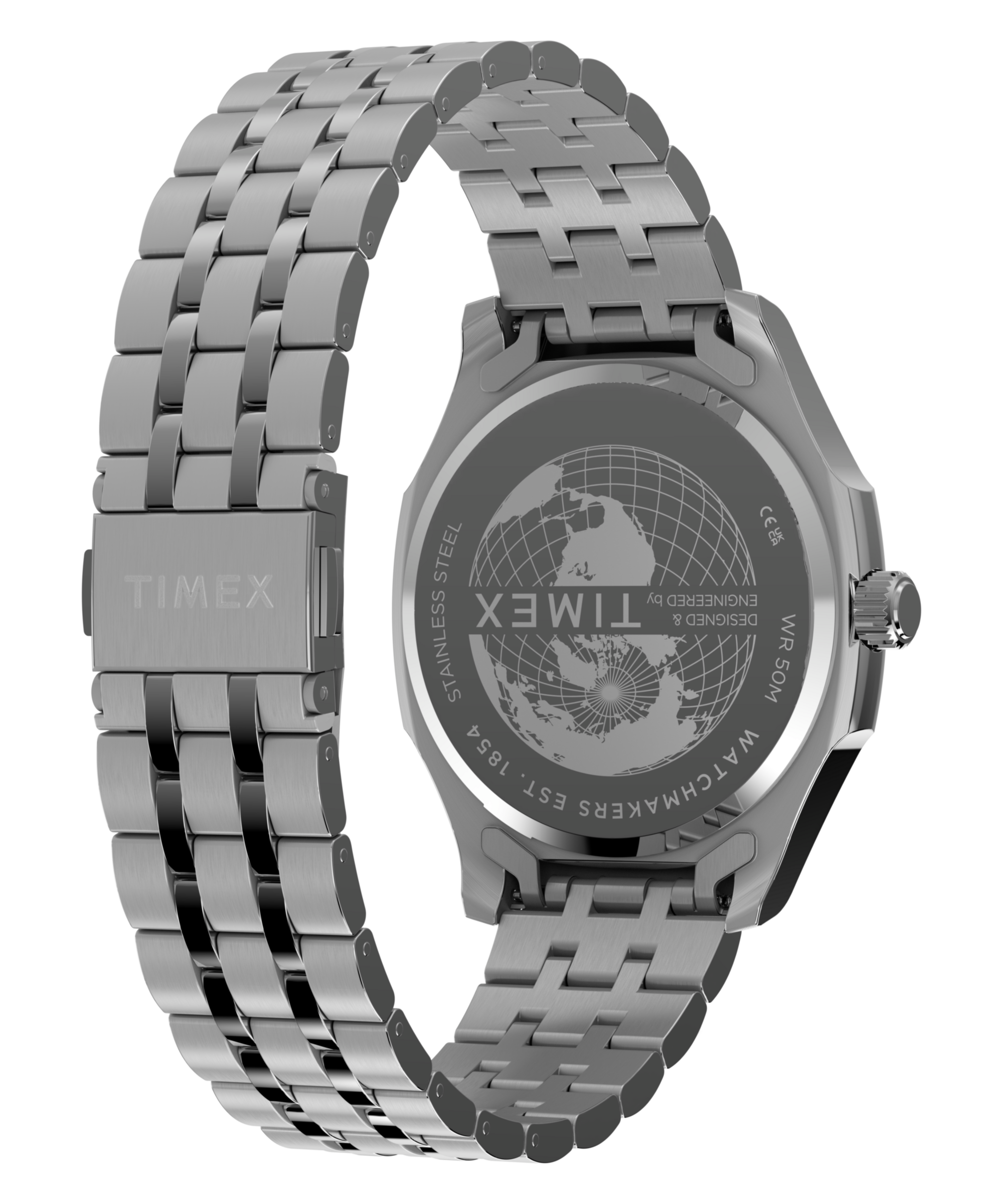 Timex Quarzuhr »Marquee« Armbanduhr, Herrenuhr, Edelstahlarmband, analog, Beleuchtung